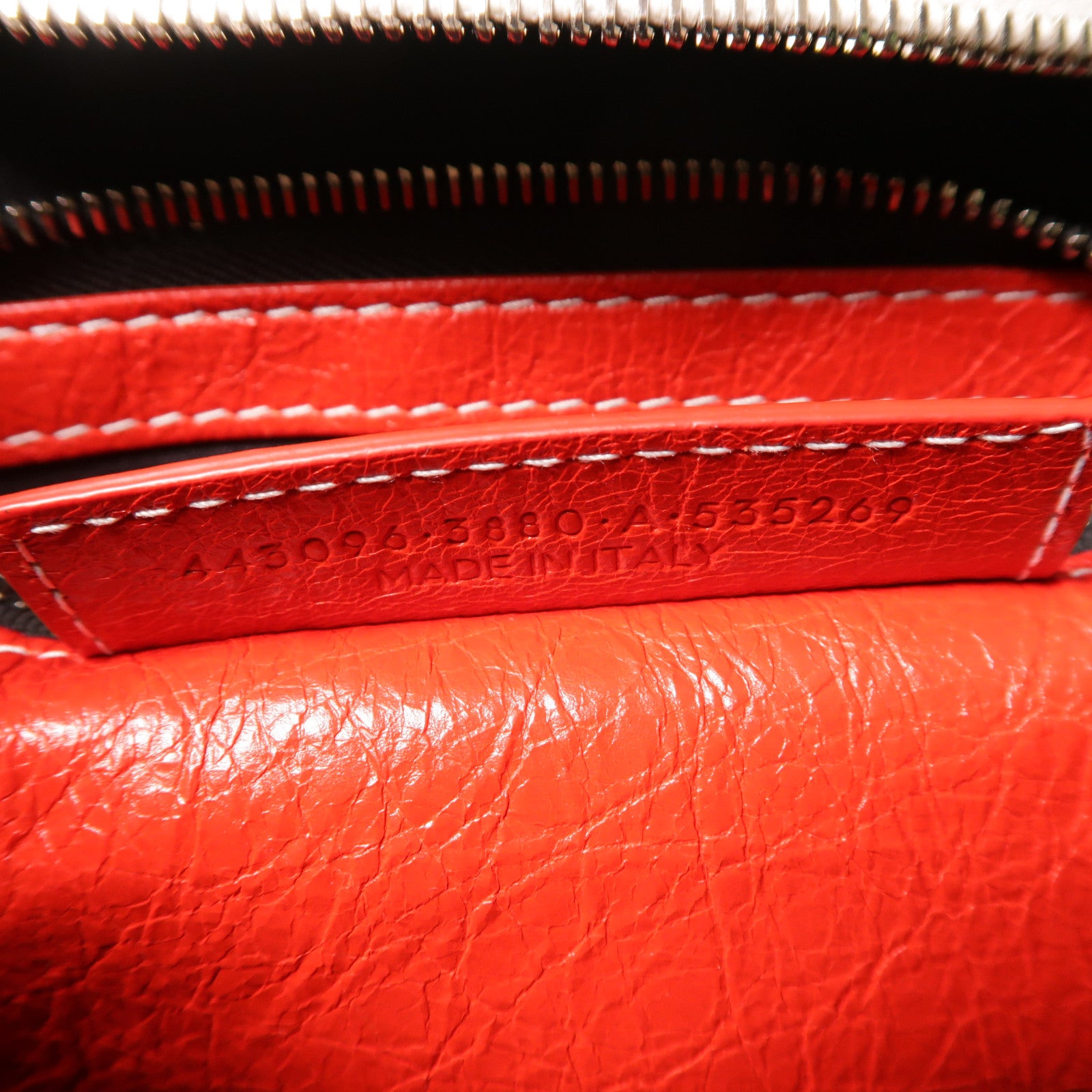 BALENCIAGA 皮革Bazar銀扣手挽肩背兩用袋