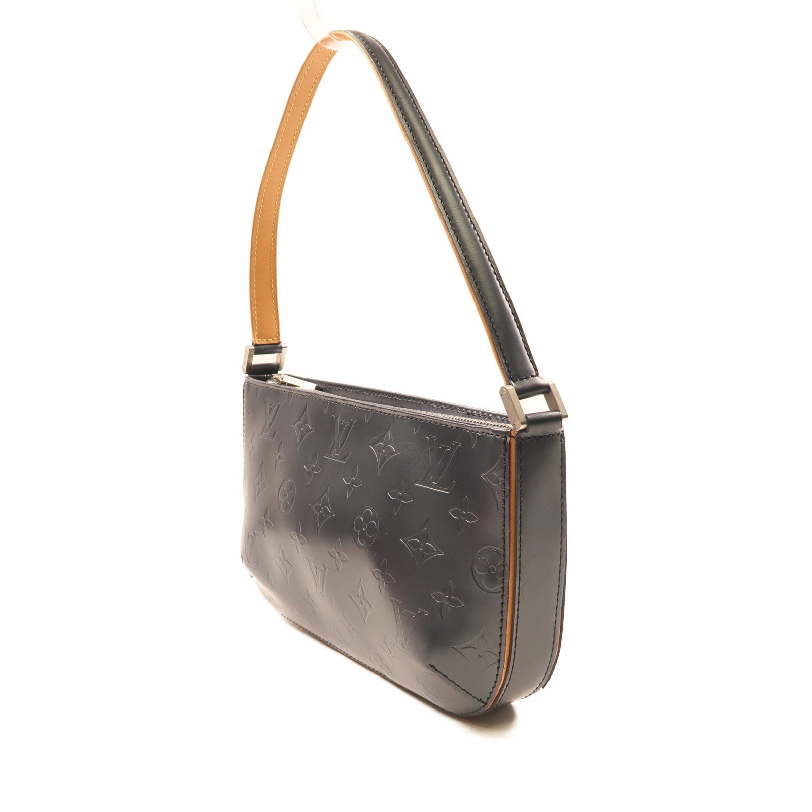 LOUIS VUITTON 牛皮皮革Matt Fowler Noir銀扣肩背袋