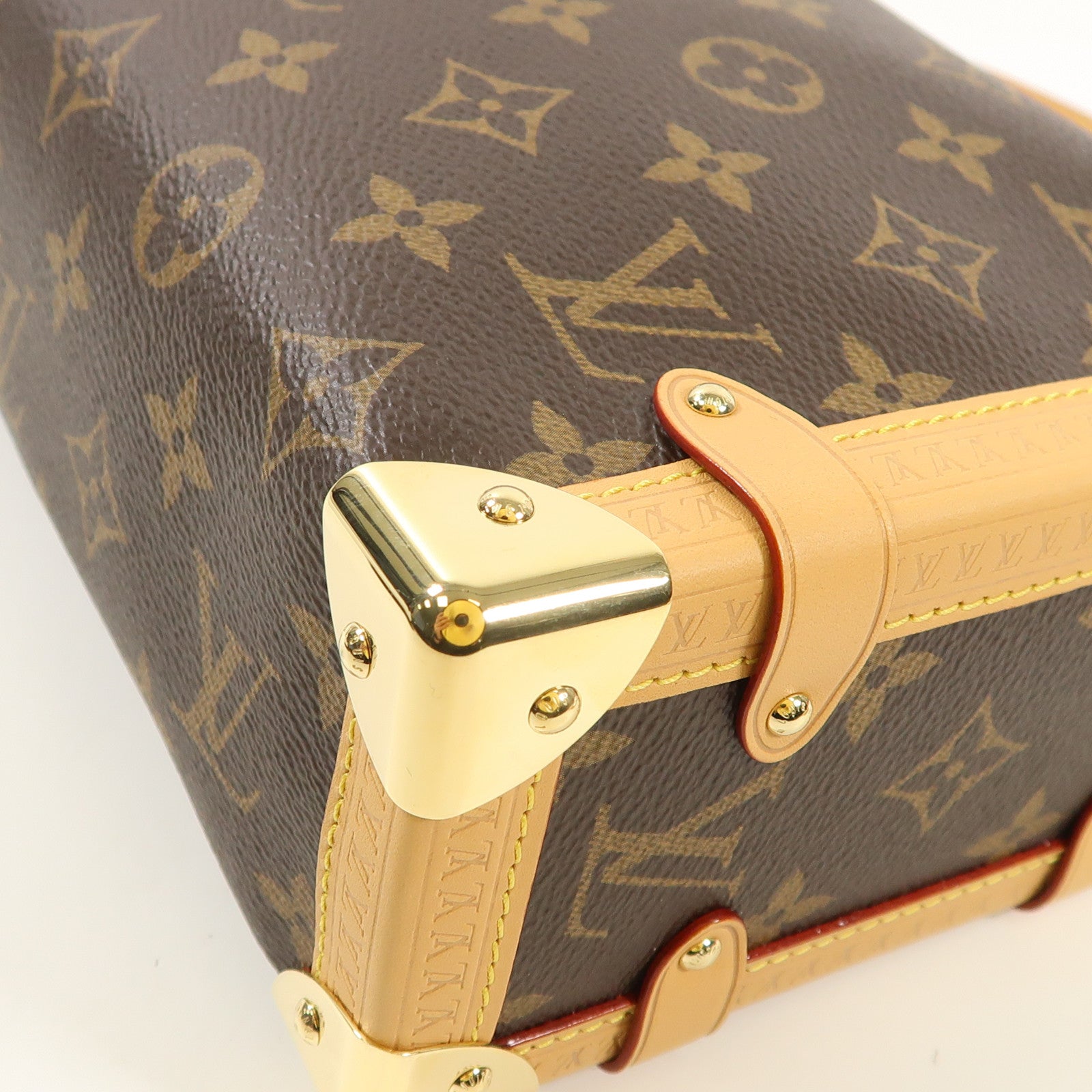 LOUIS VUITTON LV GHW Side Trunk Crossbody Shoulder Bag M46358 Monogram Brown