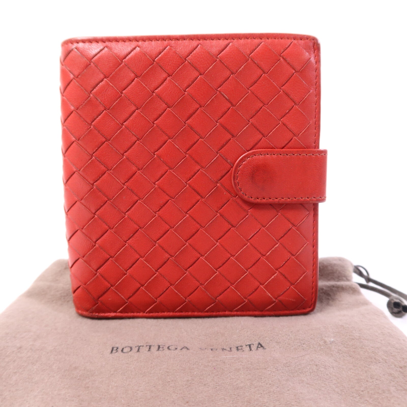 BOTTEGA VENETA 【激減優惠】皮革Bi-fold Wallet金扣錢包