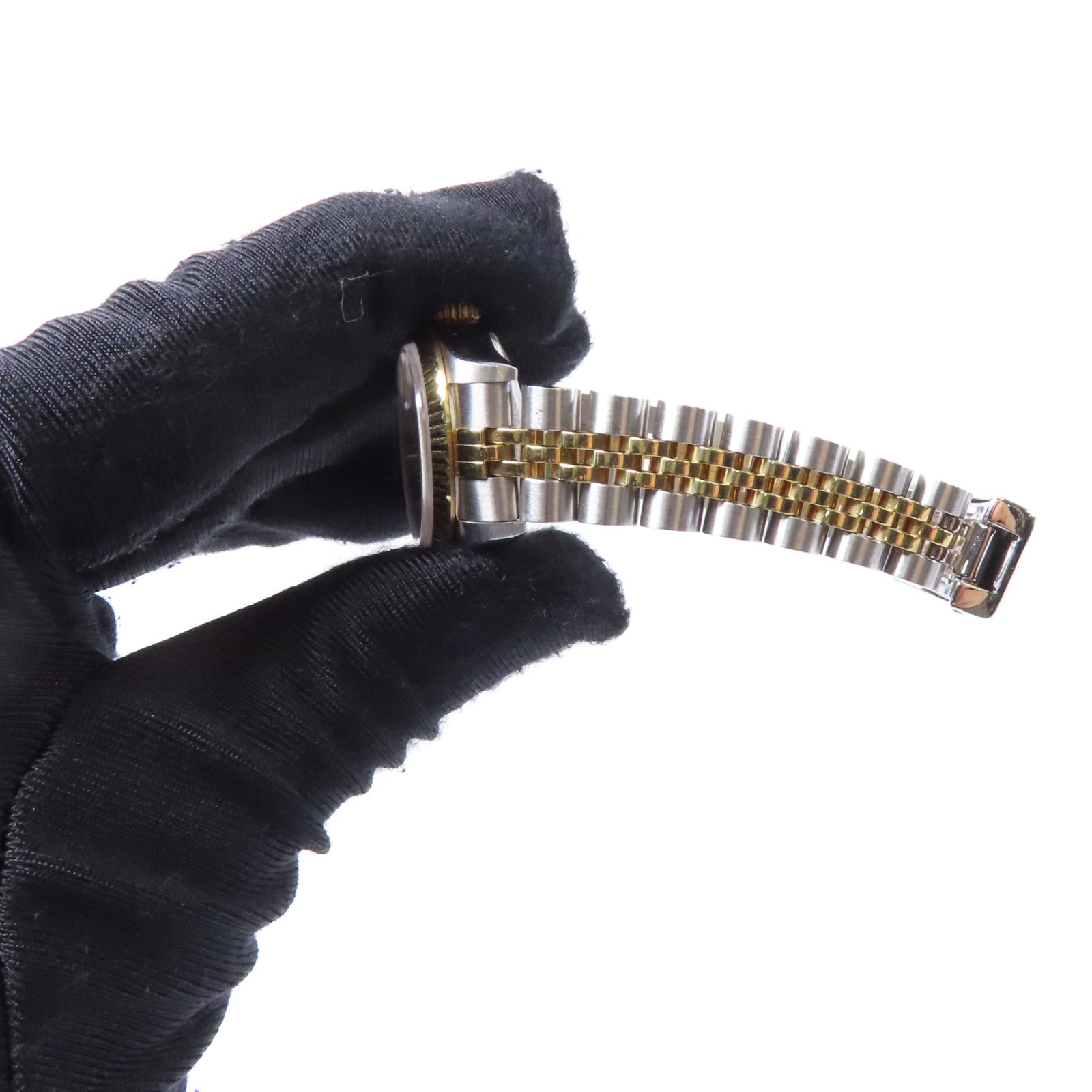 ROLEX Datejust 26mm 18K黃金/不鏽鋼/鑽石手錶自動機芯銀色