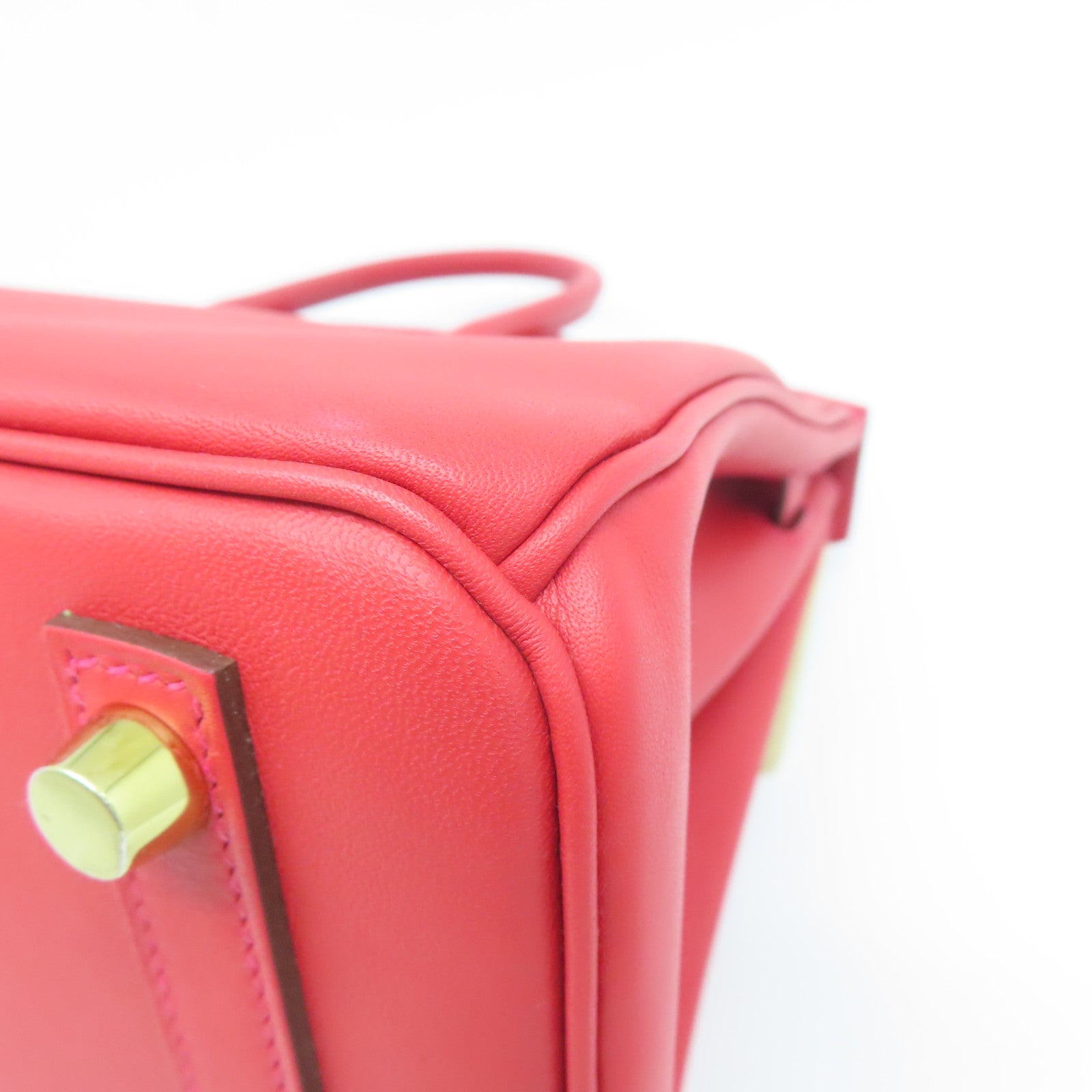 HERMES 【激減優惠】Veau Swift皮革Birkin 25金扣手挽袋愛心紅色