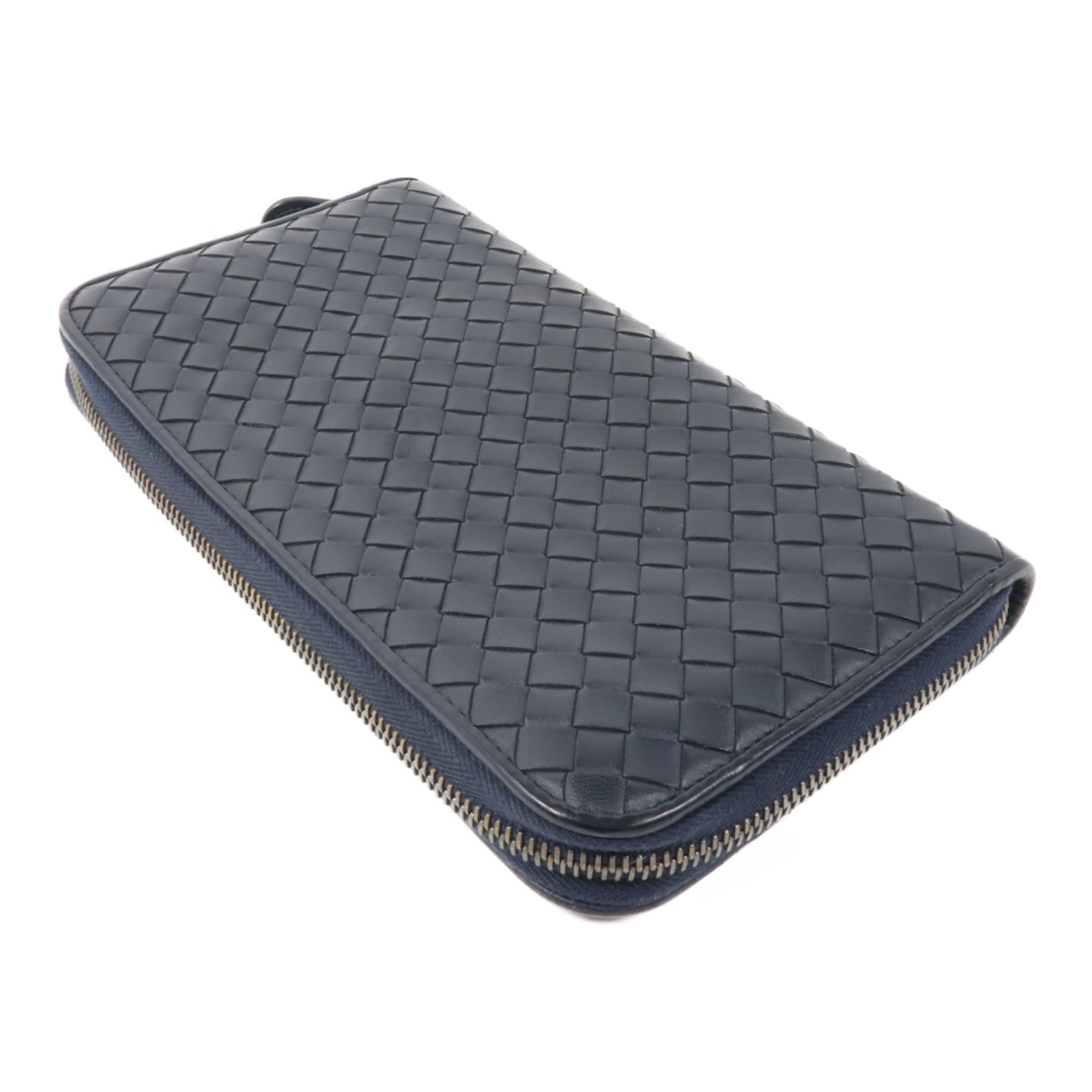 BOTTEGA VENETA 織紋皮革Zipped Long Wallet長錢包