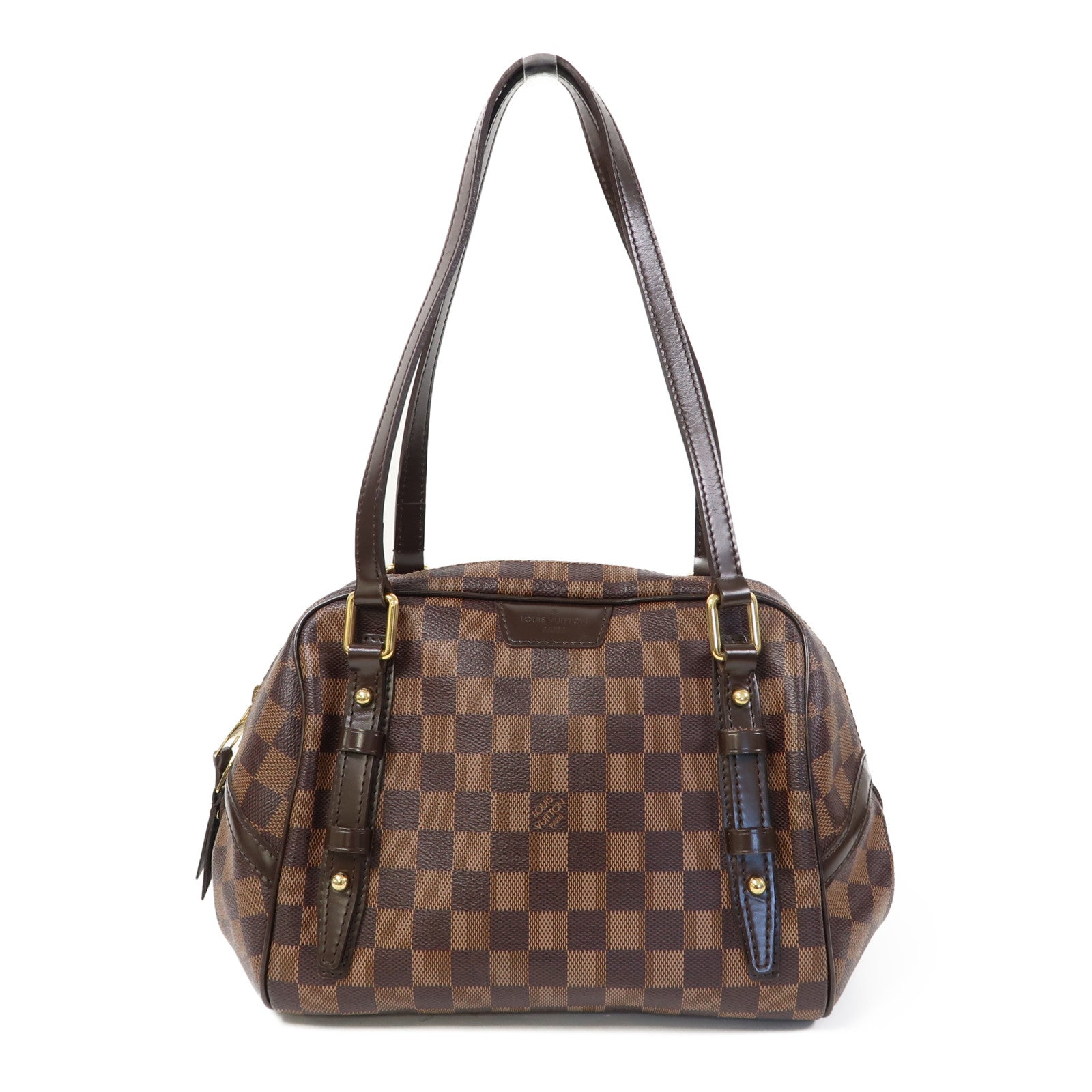 LOUIS VUITTON 【激減優惠】Damier Rivington金扣肩背袋啡色