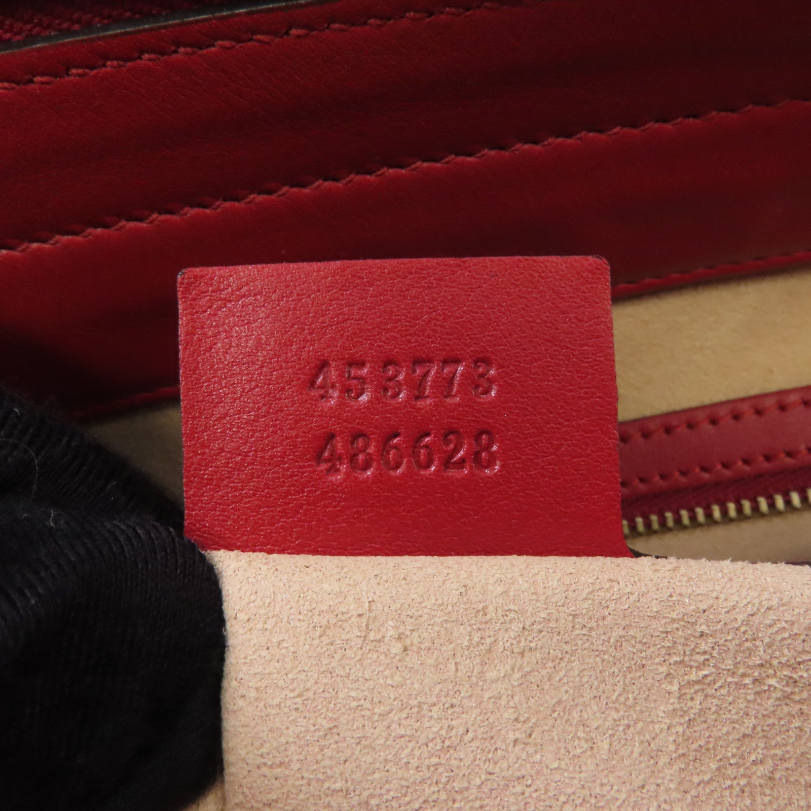 GUCCI 牛皮皮革Shoulder Tote金扣肩背/手挽袋紅色