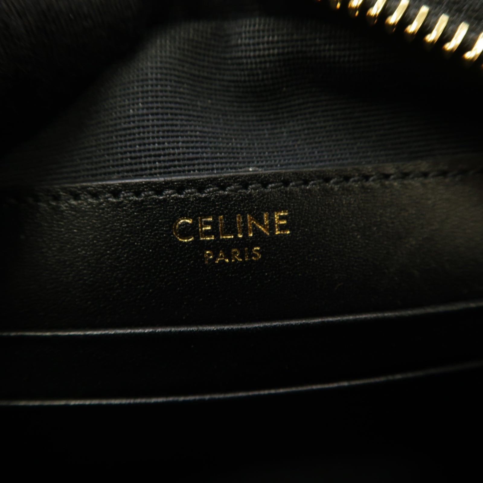 CELINE 【激減優惠】牛皮皮革Shoulder Bag金扣肩背袋黑色