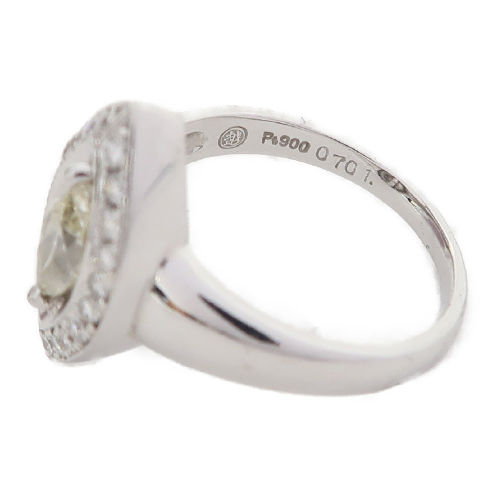 JEWELRY 【激減優惠】Pt900鉑金Diamond 8.1g 0.701ct鑽石/0.30ct鑽石戒指US#6.25