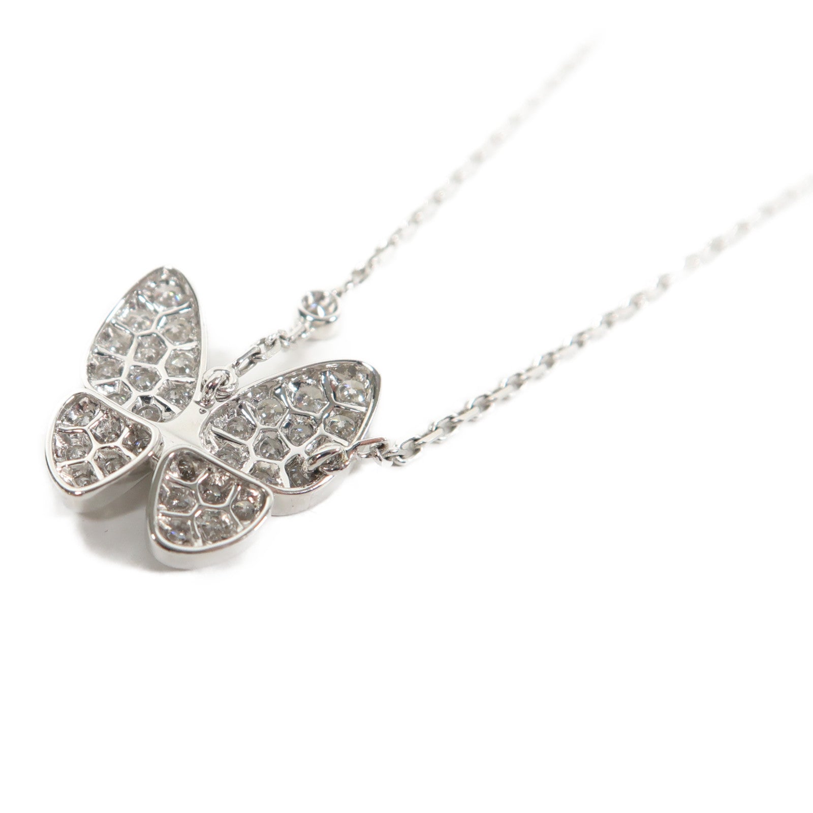 Van Cleef & Arpels 【激減優惠】18K白金Two Butterfly Necklace項鏈