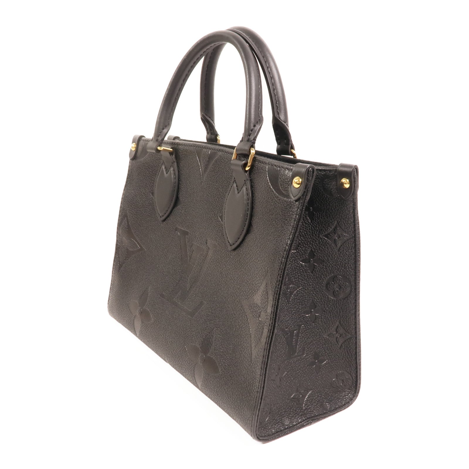 LOUIS VUITTON Monogram Empreinte On The Go PM金扣手挽肩背兩用袋