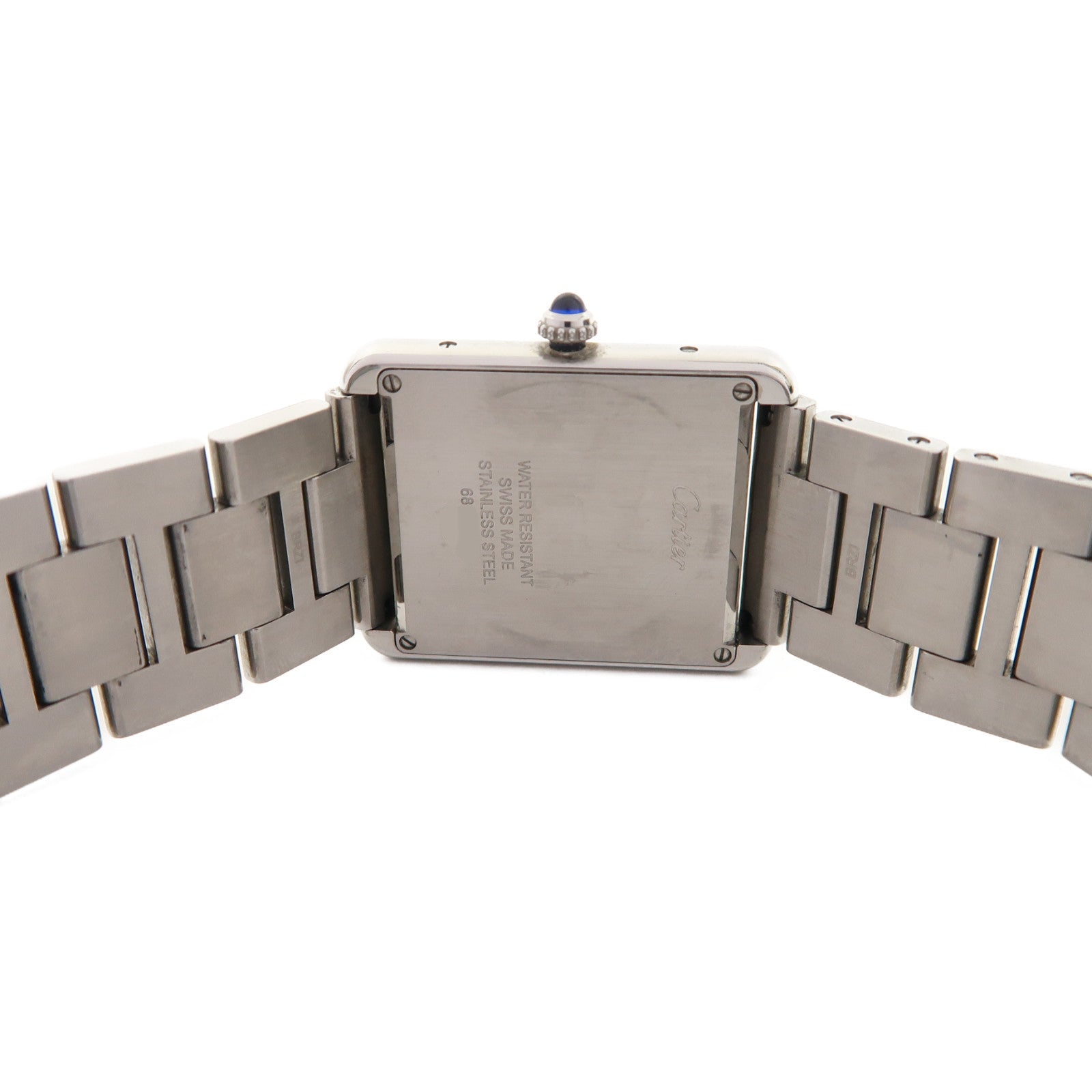 CARTIER Tank Solo不鏽鋼手錶石英機芯白色