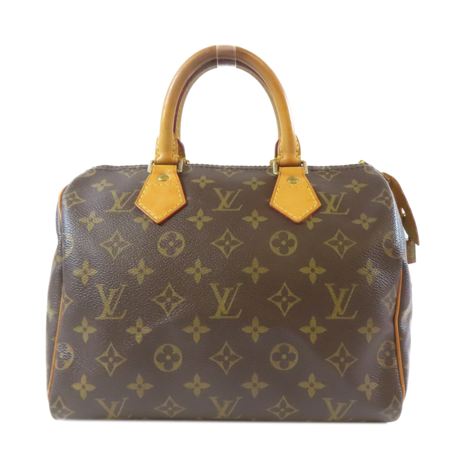 LOUIS VUITTON Monogram Speedy 25金扣手挽袋啡色
