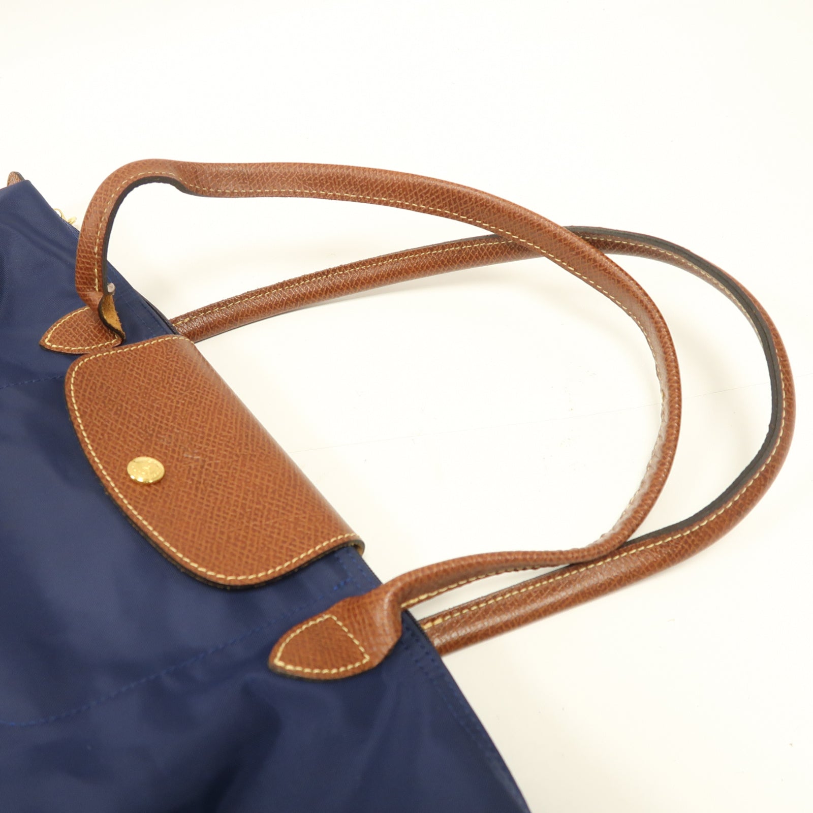 Longchamp 尼龍Shoulder Bag金扣肩背袋藍色