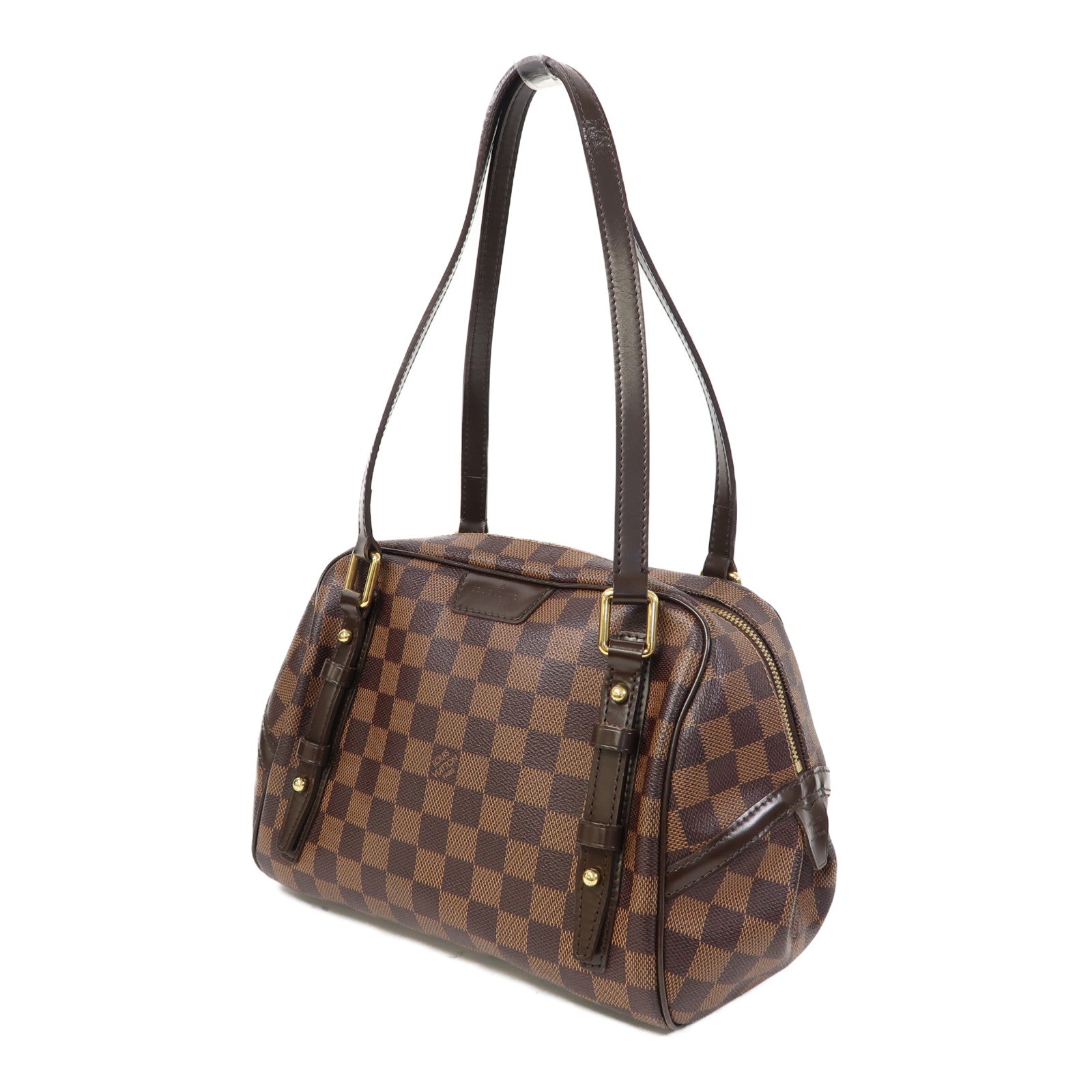 LOUIS VUITTON 【激減優惠】Damier Rivington金扣肩背袋啡色