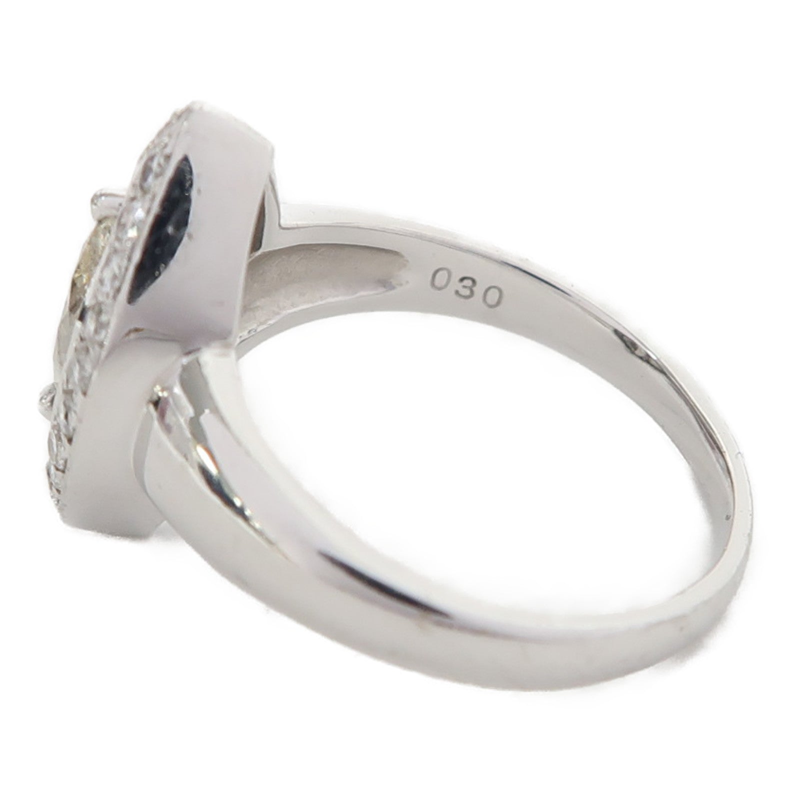 JEWELRY 【激減優惠】Pt900鉑金Diamond 8.1g 0.701ct鑽石/0.30ct鑽石戒指US#6.25