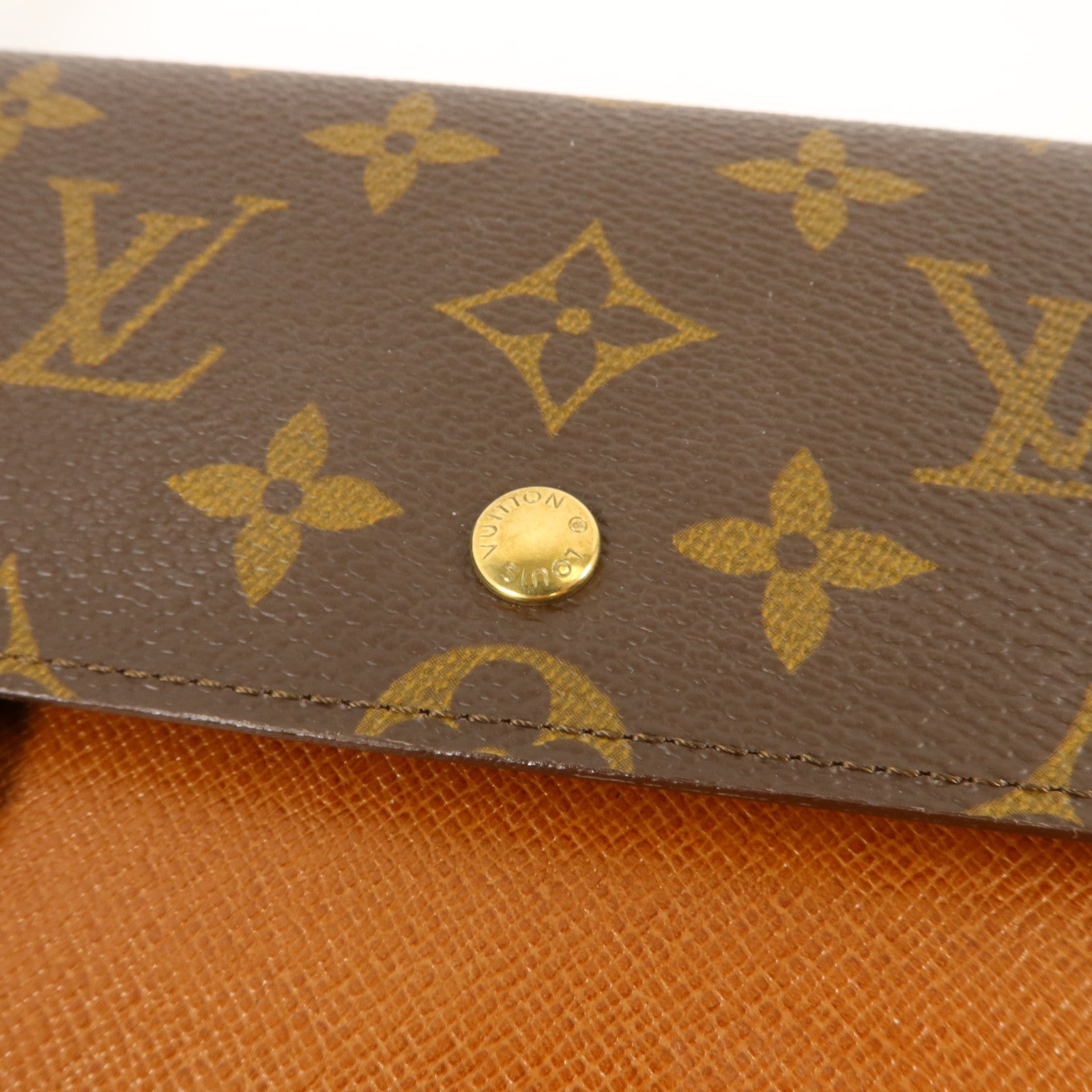 LOUIS VUITTON Monogram Pochette Passport金扣長錢包