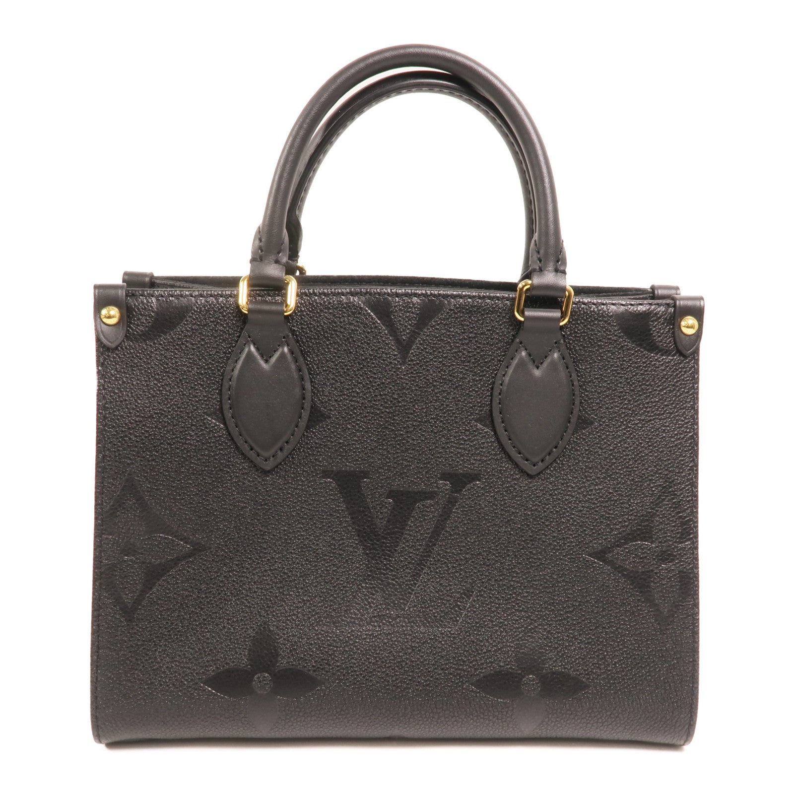 LOUIS VUITTON Monogram Empreinte On The Go PM金扣手挽肩背兩用袋