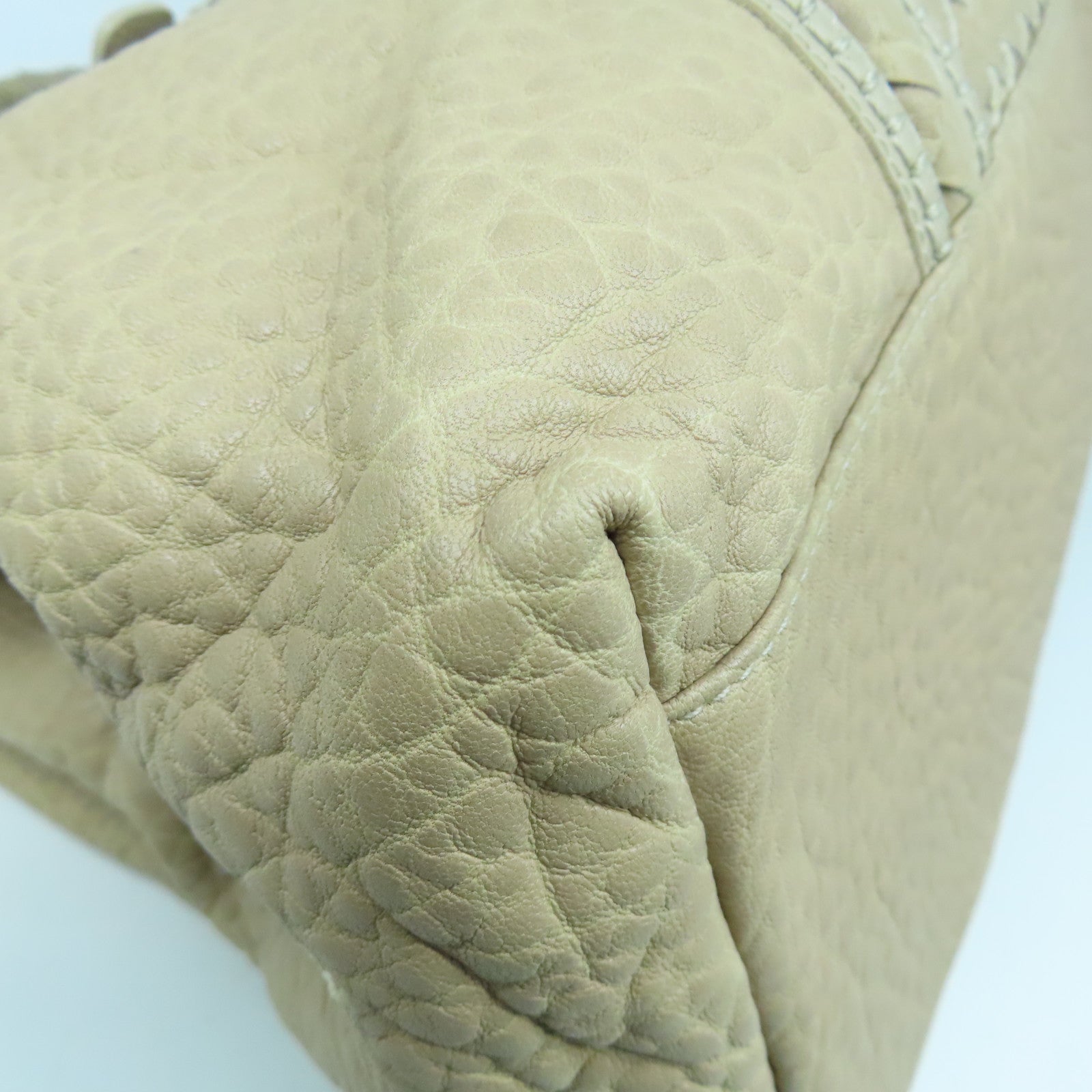 BOTTEGA VENETA 【激減優惠】皮革Handbag銀扣手挽袋粉紅色