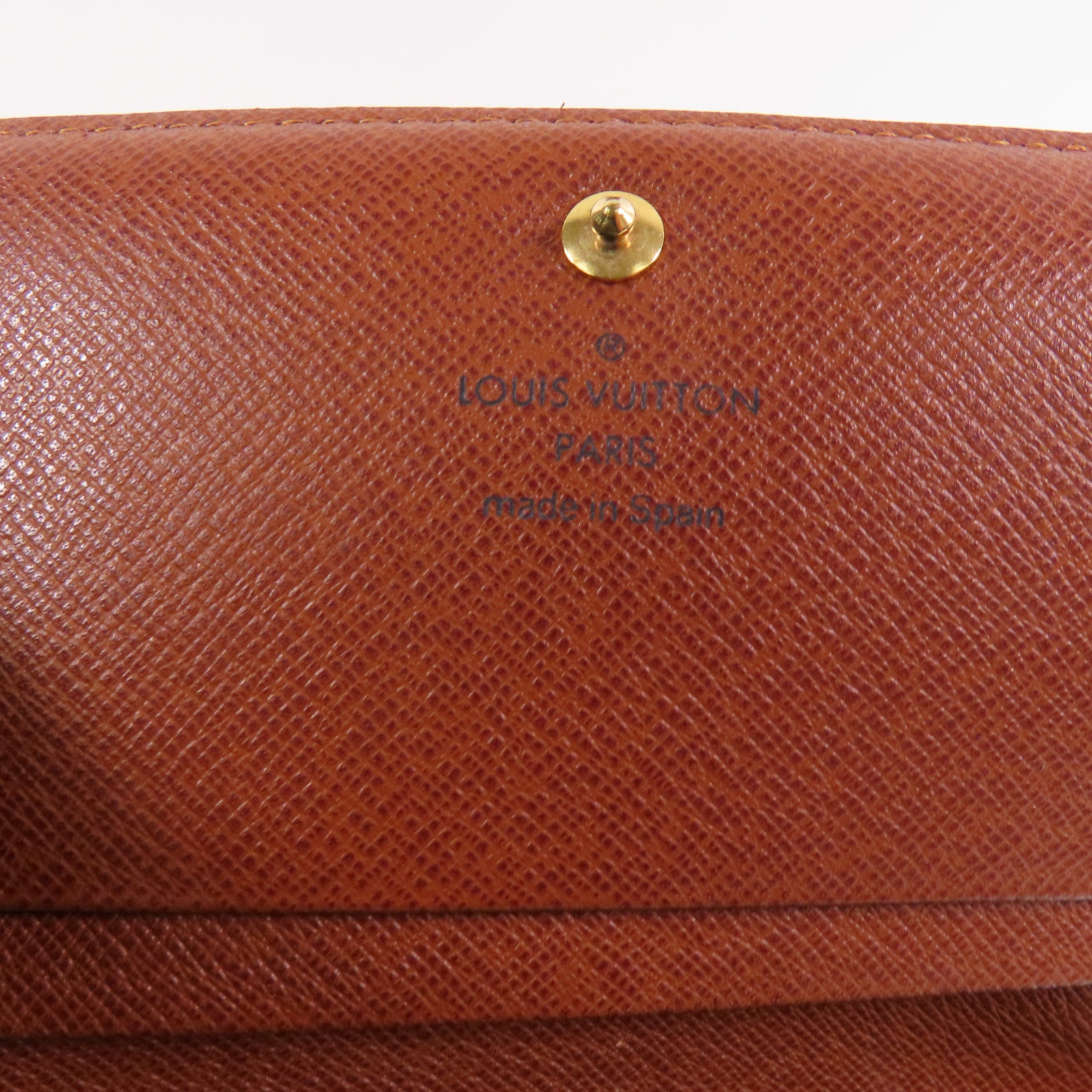 LOUIS VUITTON Monogram Porte Monnaie Wallet金扣短錢包