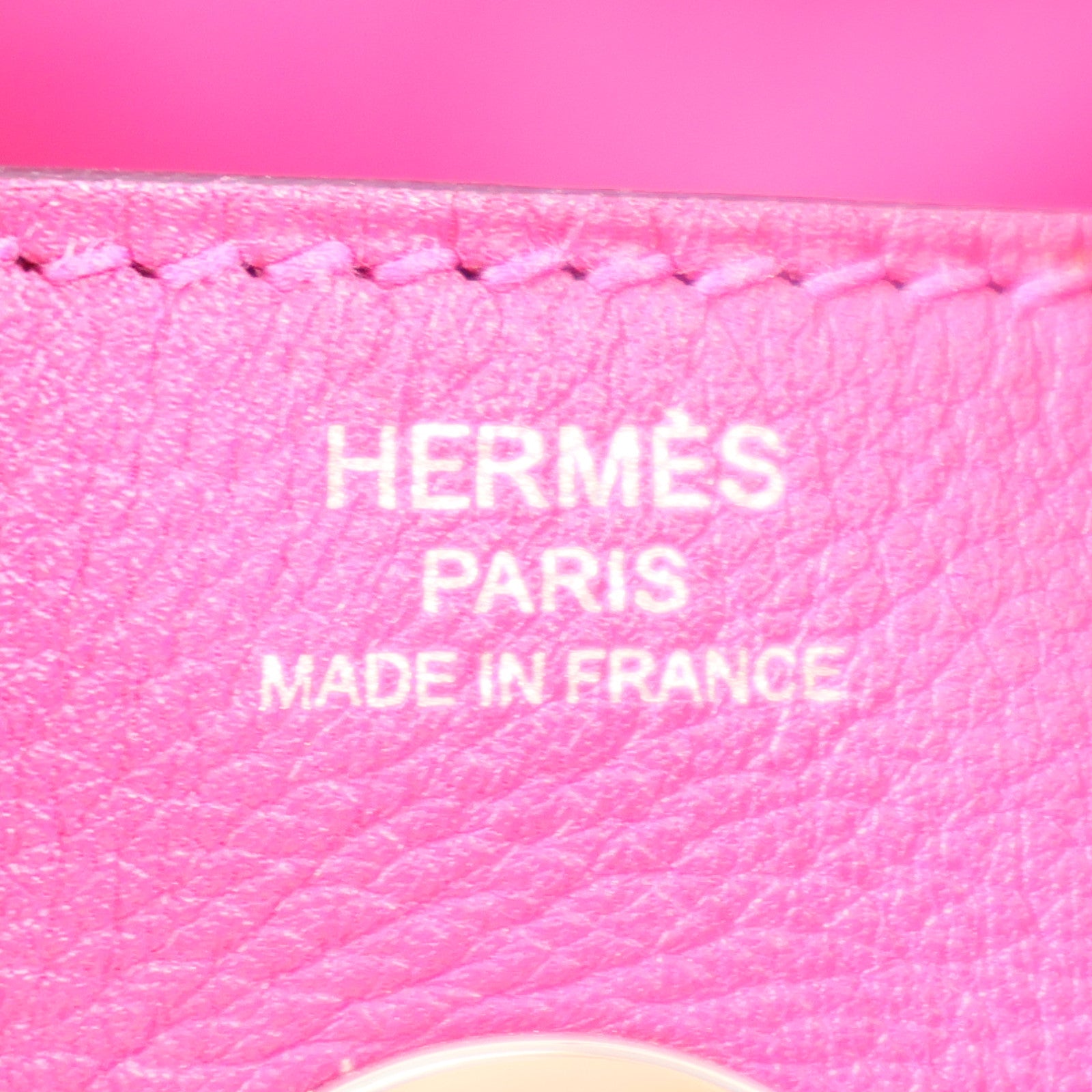 HERMES Evercolor皮革Lindy 26銀扣手挽肩背兩用袋Rose Pourpre桃紅色