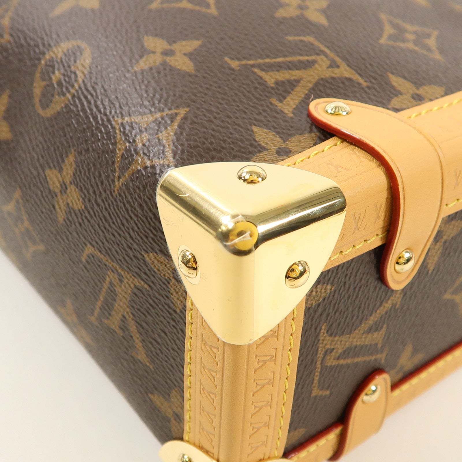 LOUIS VUITTON LV GHW Side Trunk Crossbody Shoulder Bag M46358 Monogram Brown