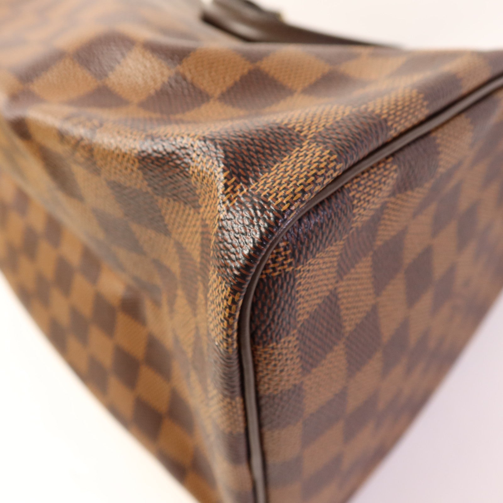 LOUIS VUITTON Damier Speedy 30金扣手挽袋