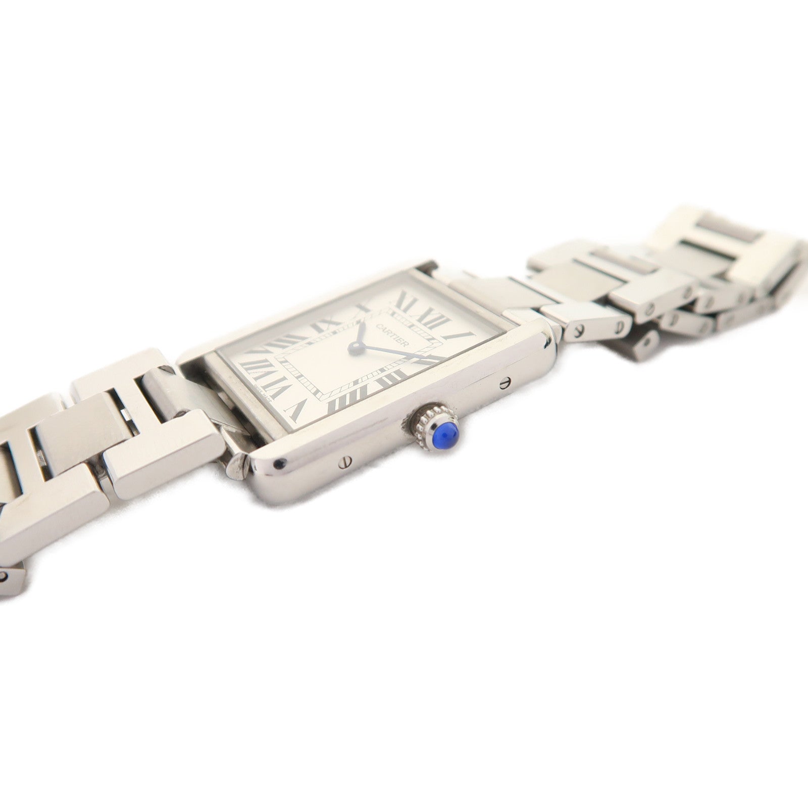CARTIER Tank Solo不鏽鋼手錶石英機芯白色