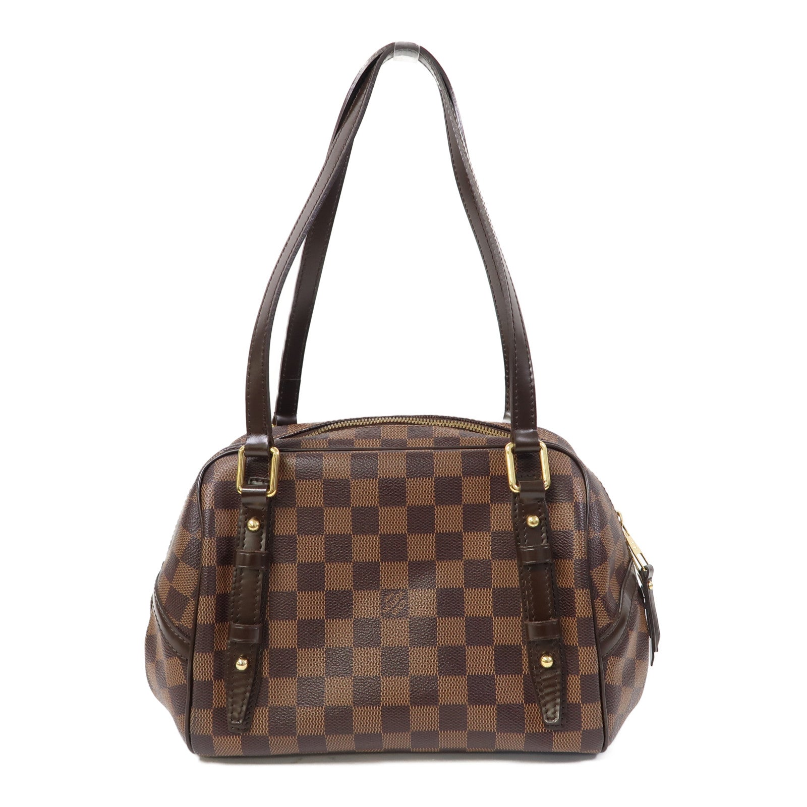 LOUIS VUITTON 【激減優惠】Damier Rivington金扣肩背袋啡色