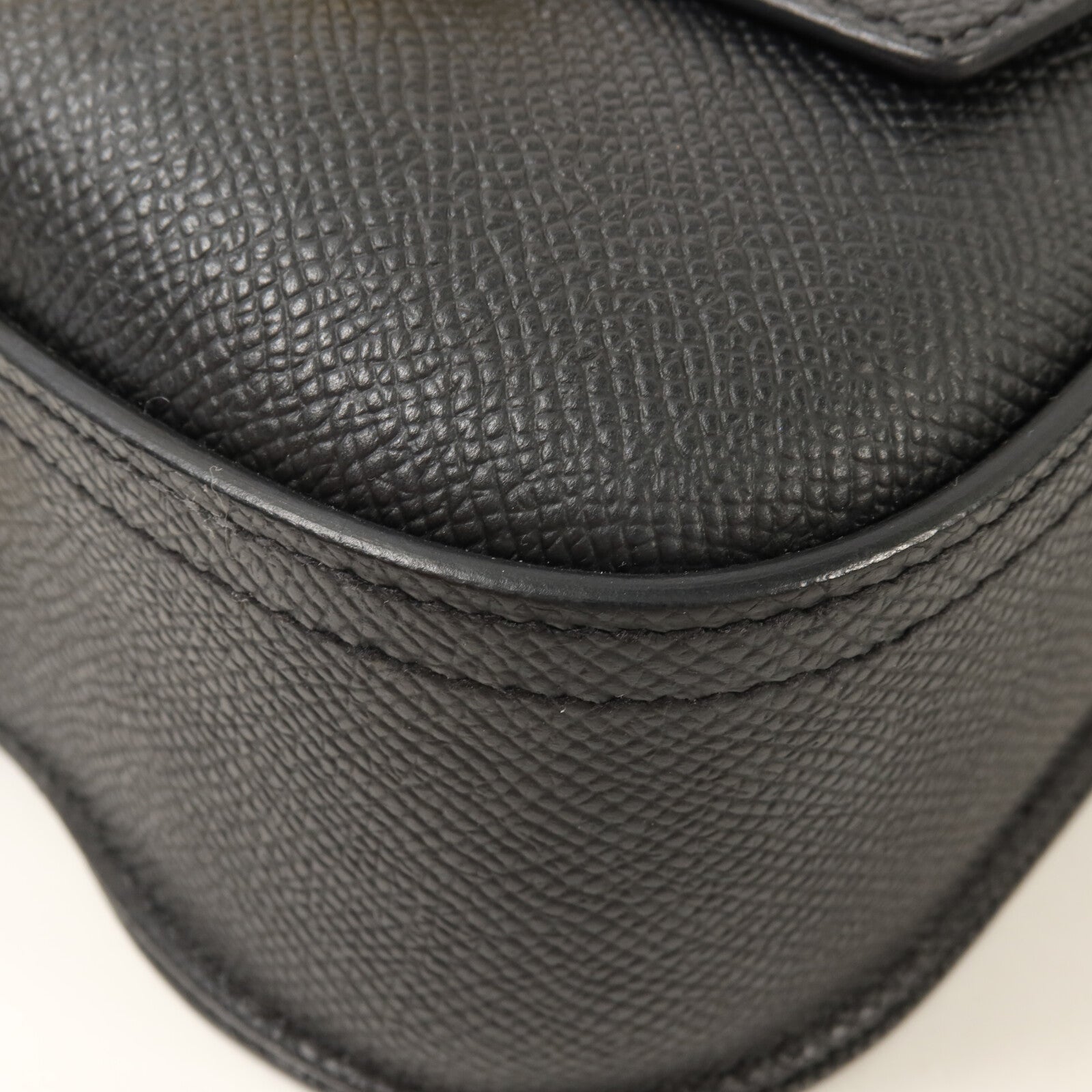 HERMES Epsom皮革Della Cavalleria Mini肩背袋Noir