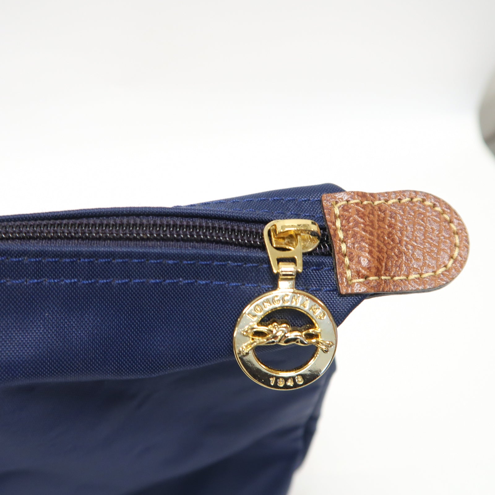 Longchamp 尼龍Shoulder Bag金扣肩背袋藍色