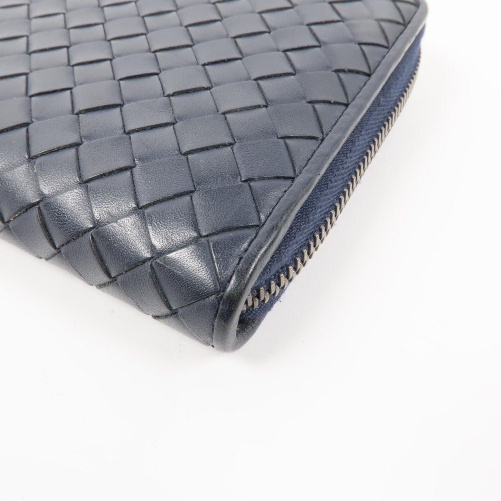 BOTTEGA VENETA 織紋皮革Zipped Long Wallet長錢包
