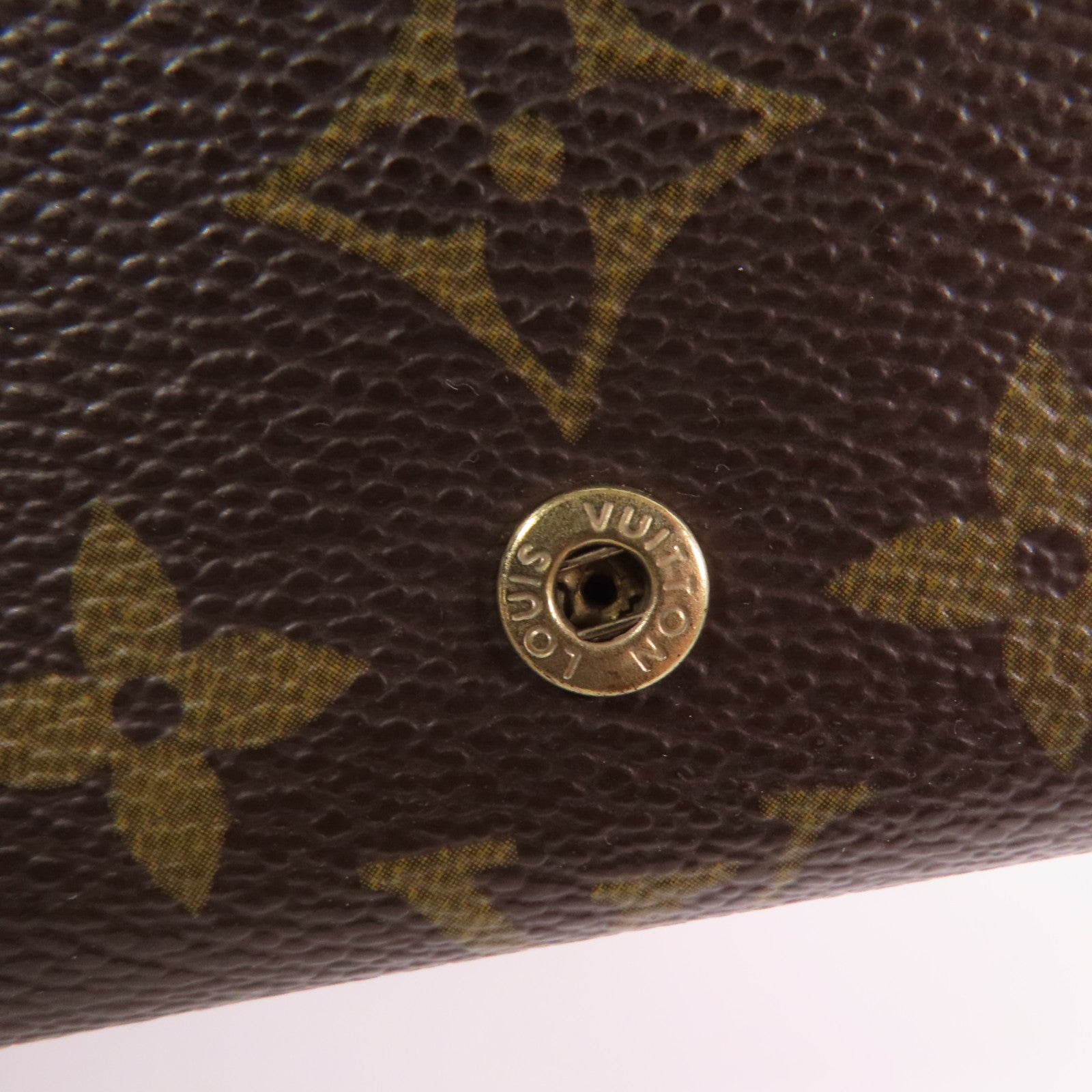 LOUIS VUITTON Monogram Porte Monnaie Wallet金扣短錢包