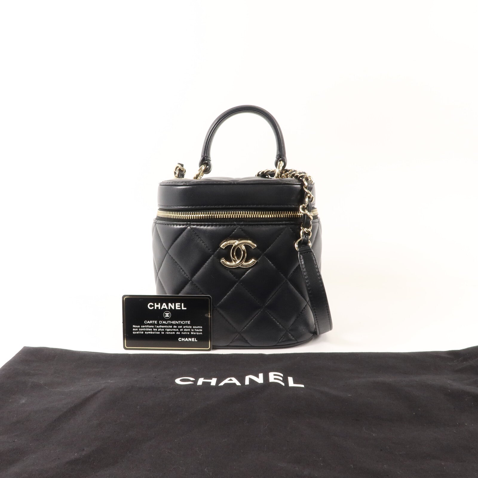 CHANEL 羊皮皮革Trendy CC Vanity Case手挽肩背兩用袋