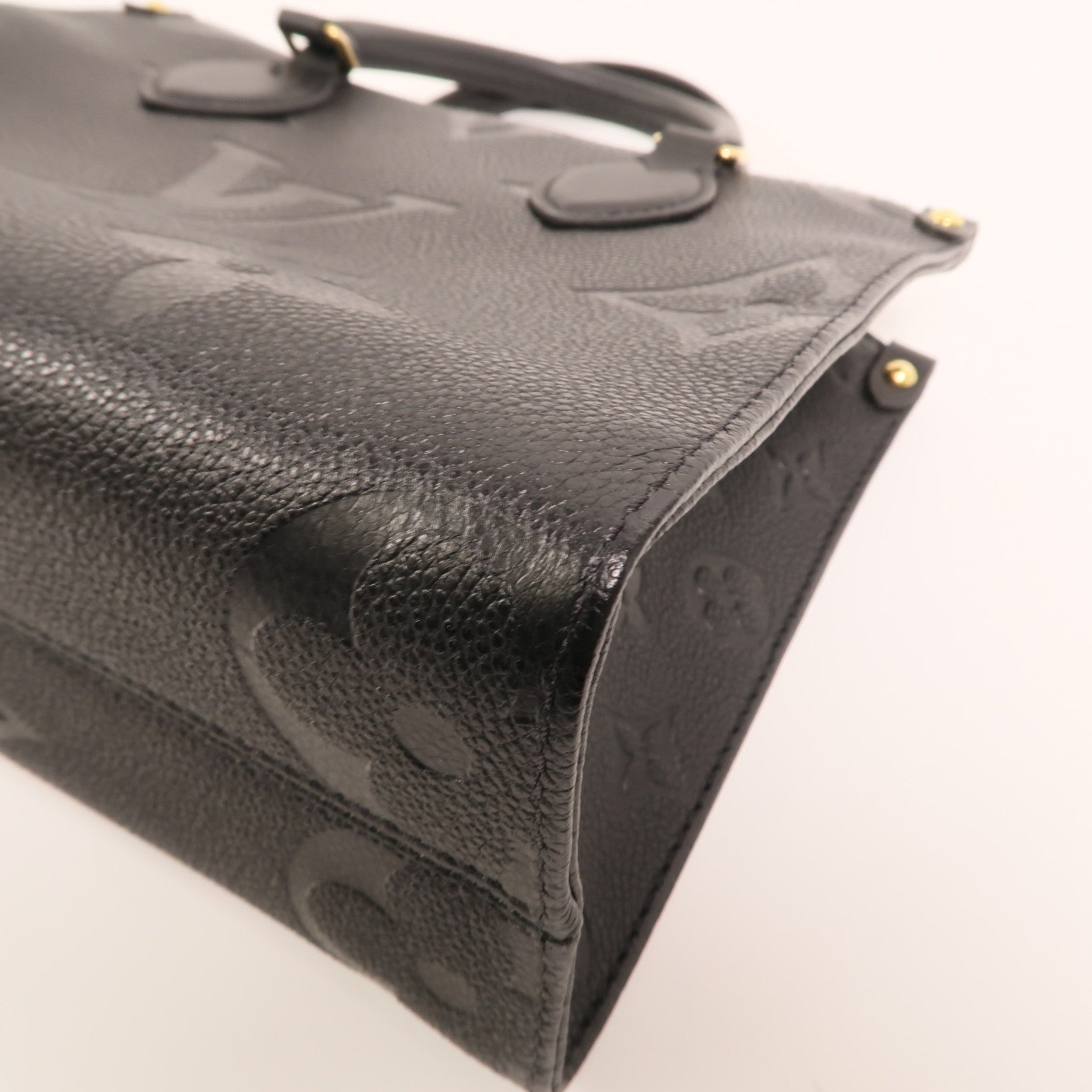 LOUIS VUITTON Monogram Empreinte On The Go PM金扣手挽肩背兩用袋