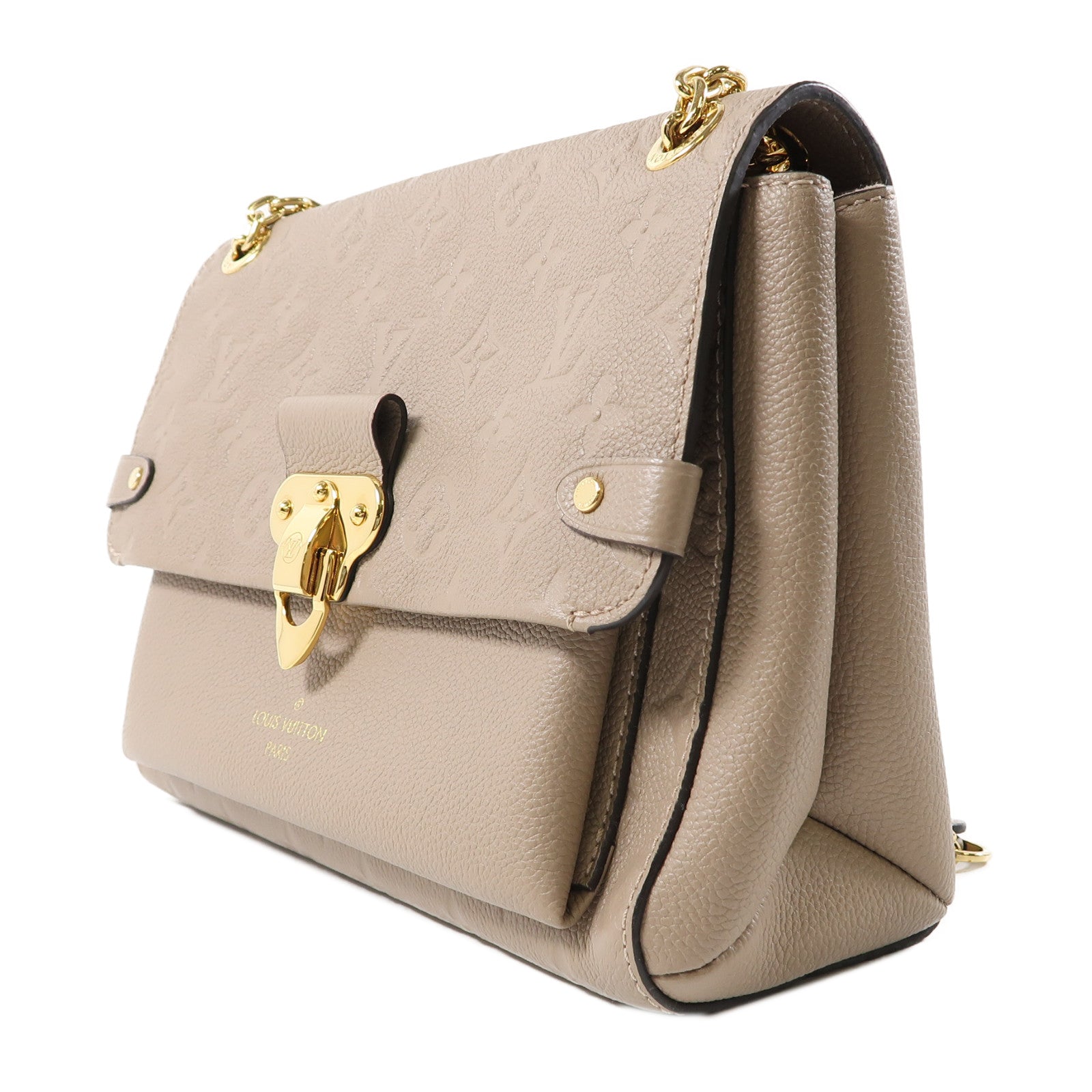 LOUIS VUITTON Monogram Empreinte Vavin PM金扣肩背袋啡色