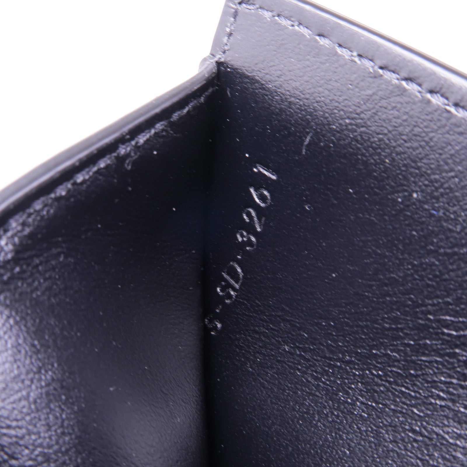 CELINE 牛皮皮革Trifold Wallet金扣錢包