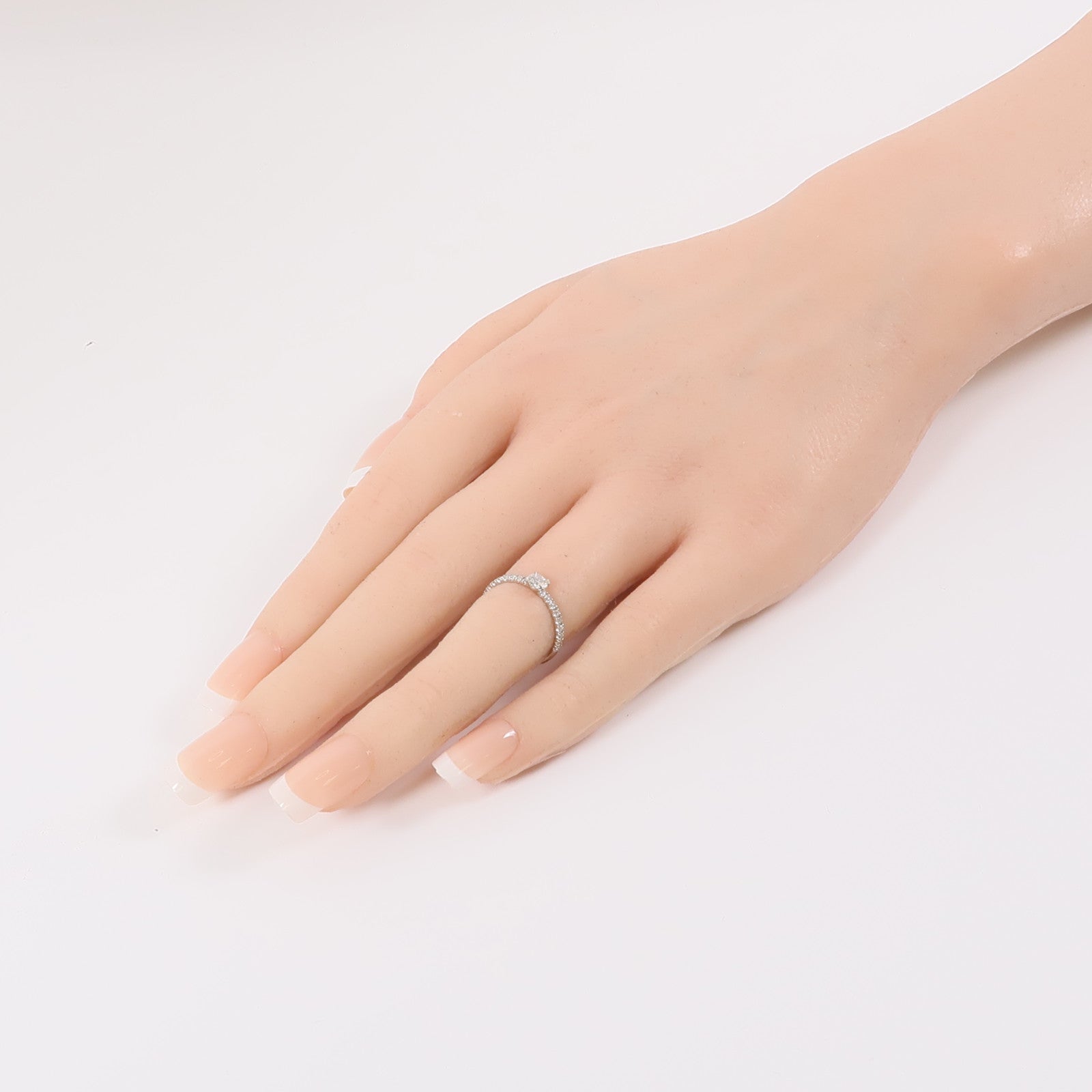 CARTIER PT950鉑金Etincelle Platinum De Cartier Diamond Ring戒指Cartier#46/US#3.75