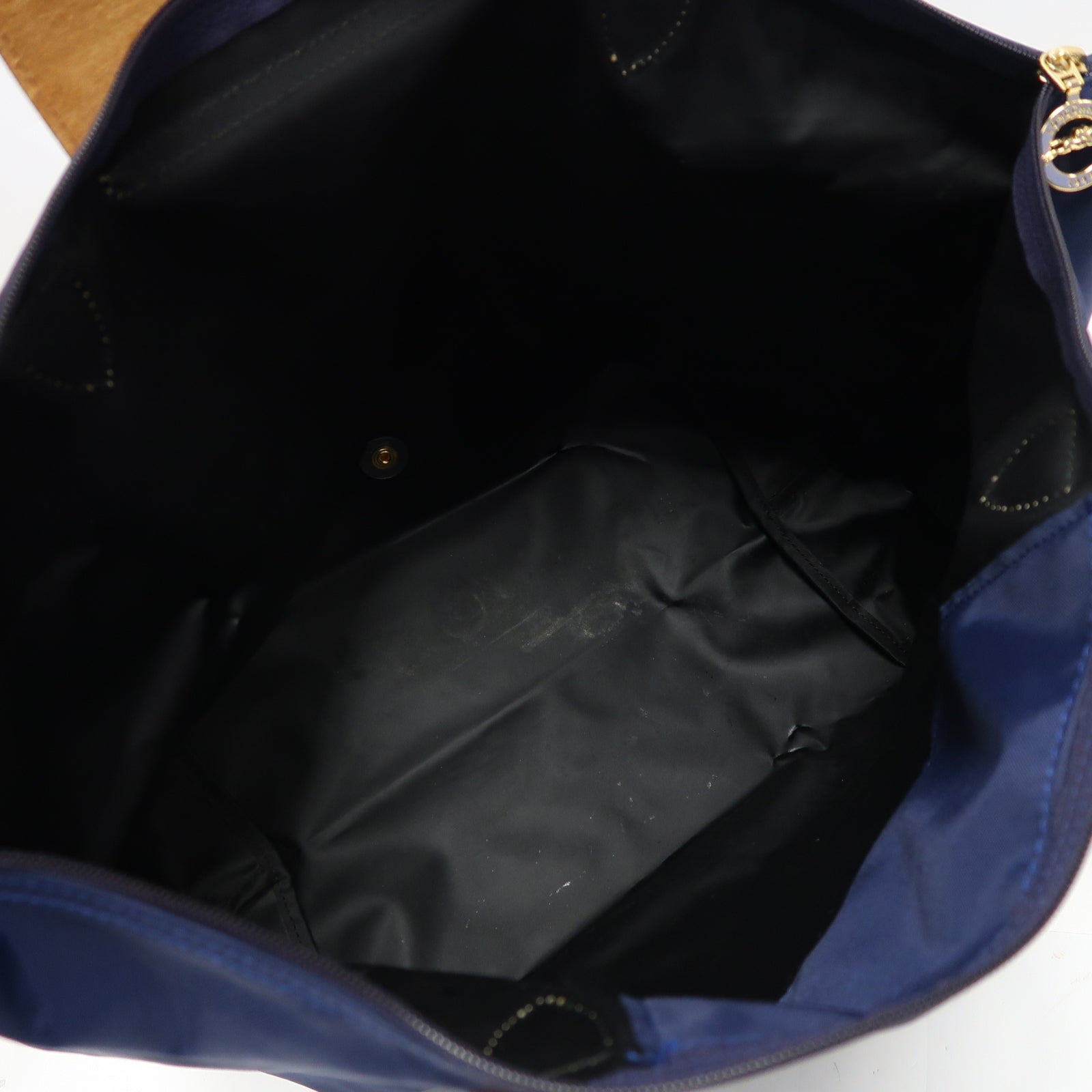 Longchamp 尼龍Shoulder Bag金扣肩背袋藍色