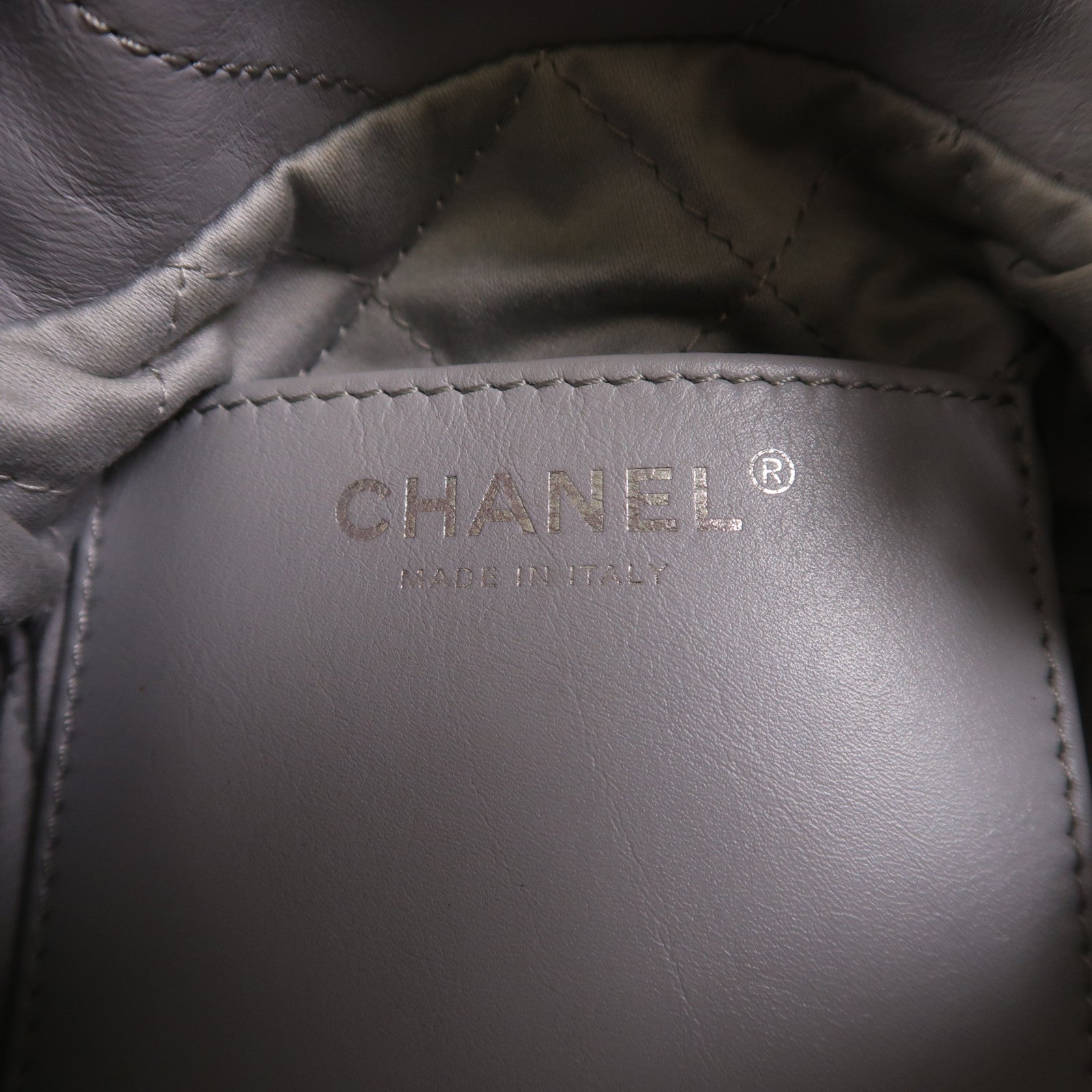 CHANEL 牛皮皮革Chanel 22 Mini銀扣手挽肩背兩用袋