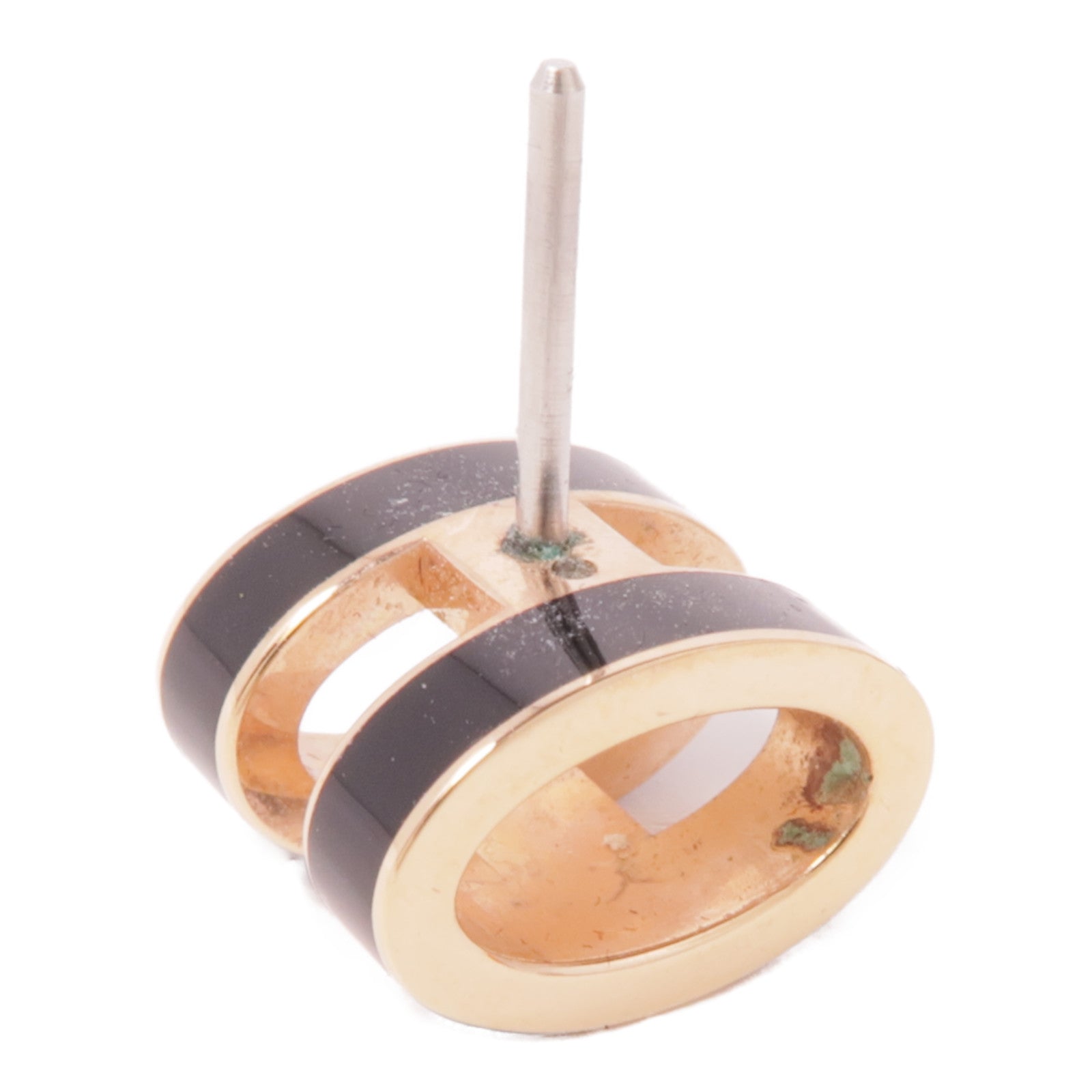 HERMES 金屬Pop H Earrings耳環Noir