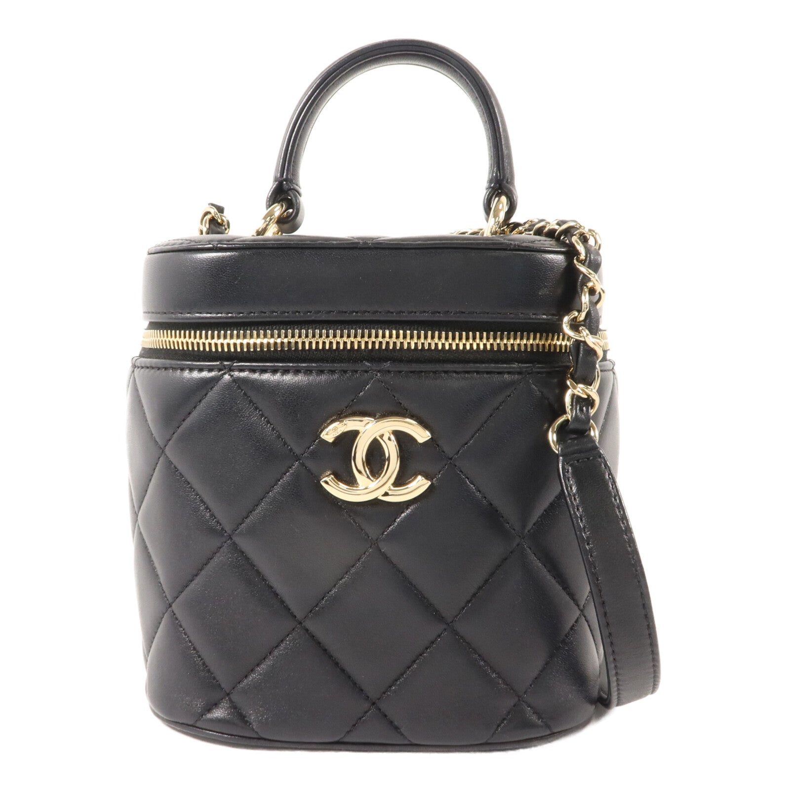 CHANEL 羊皮皮革Trendy CC Vanity Case手挽肩背兩用袋