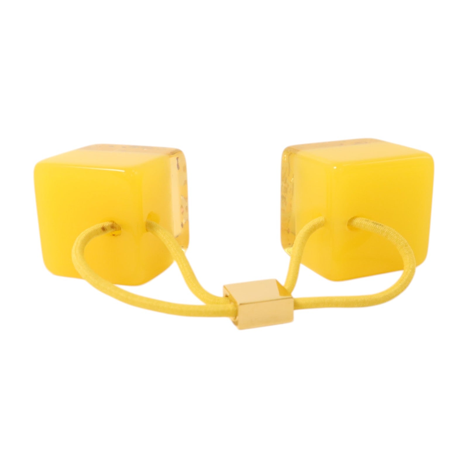 LOUIS VUITTON PVC Hair Cube金扣髮圈