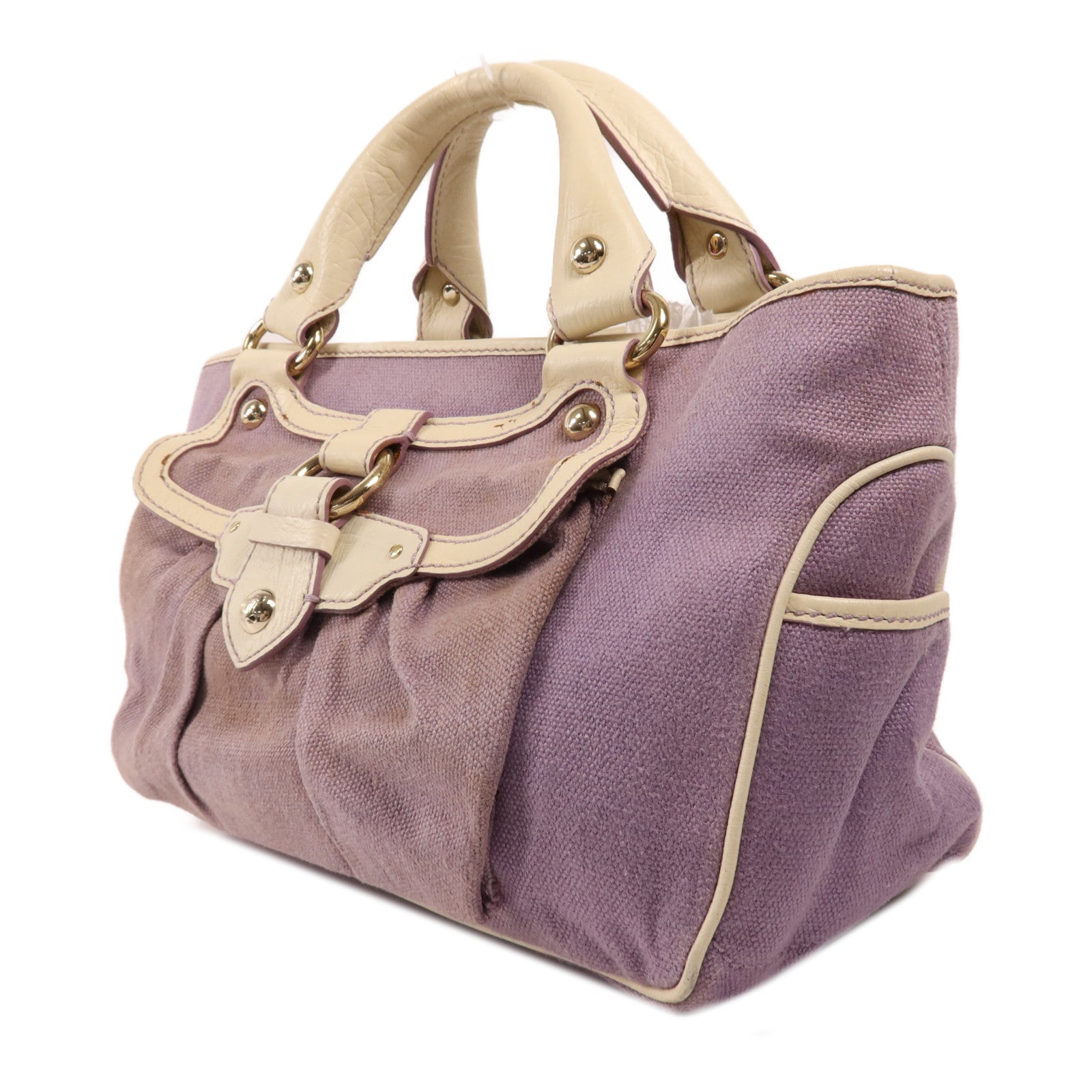 CELINE 帆布Hand Bag金扣手挽袋