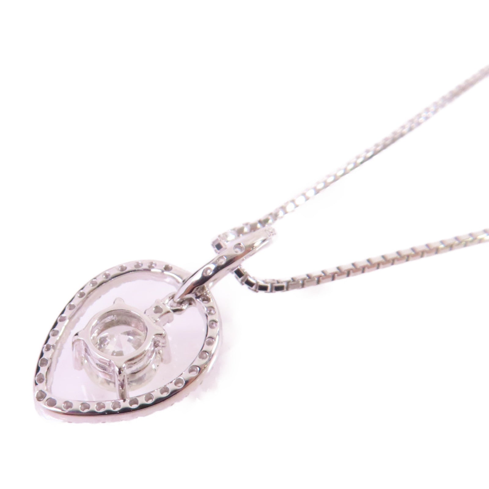 JEWELRY (PRICE DOWN) Diamond Necklace 18K White Gold