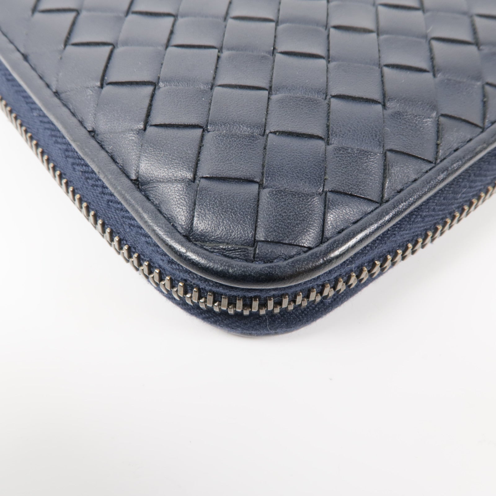 BOTTEGA VENETA 織紋皮革Zipped Long Wallet長錢包