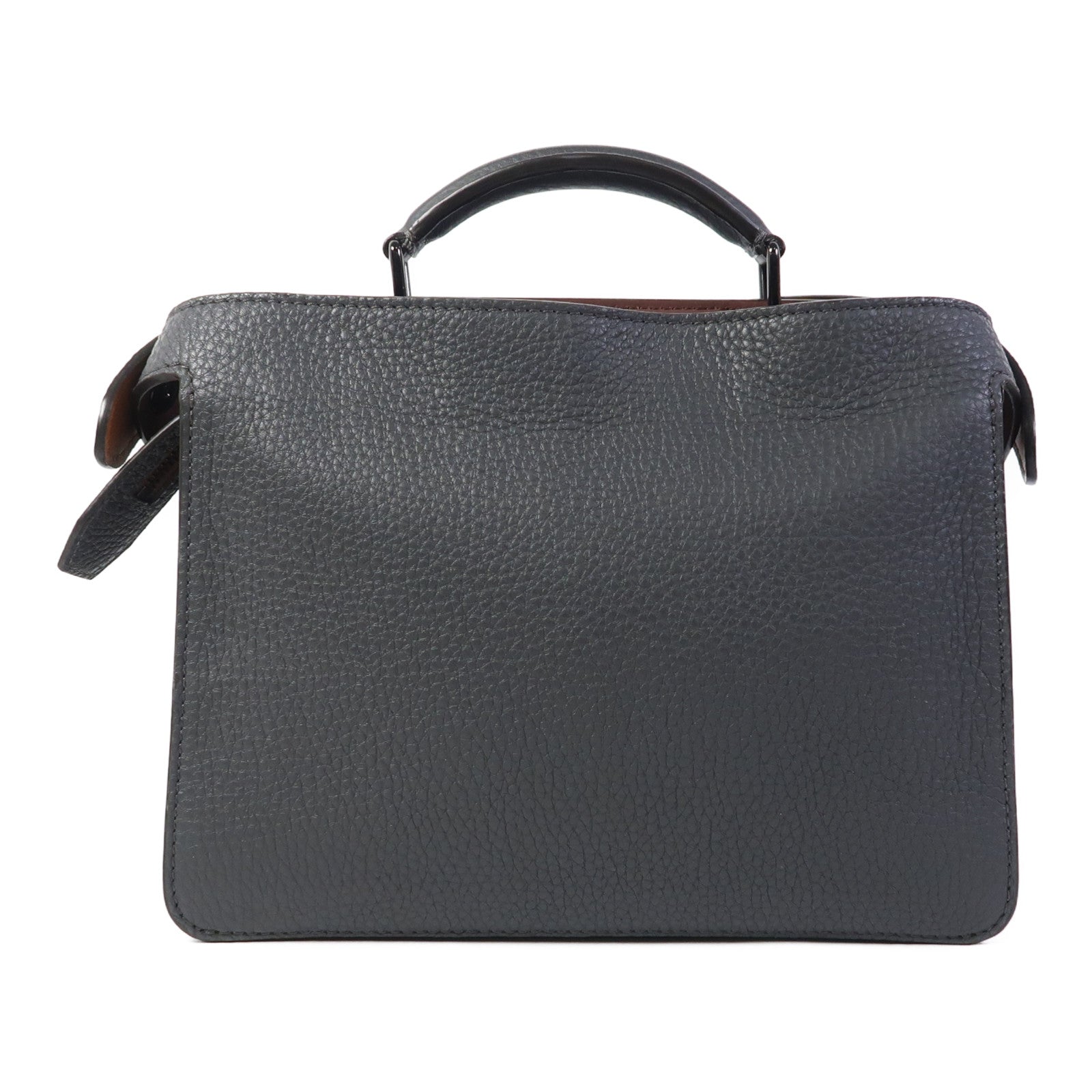FENDI　綿毛布　グレー　ITALY 1925 FENDI Vintage Zip Tote in Black Zucchino Canvas Medium