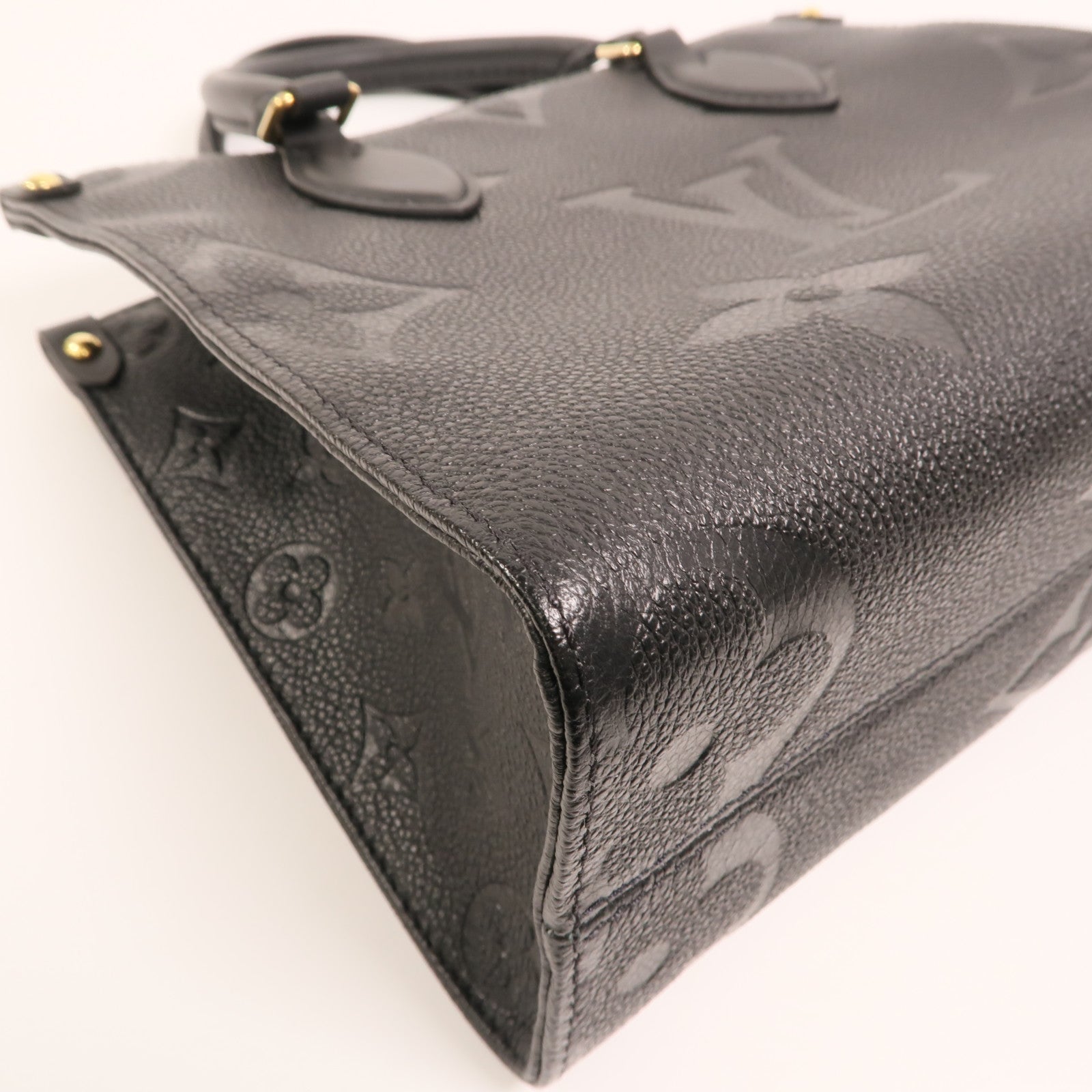 LOUIS VUITTON Monogram Empreinte On The Go PM金扣手挽肩背兩用袋