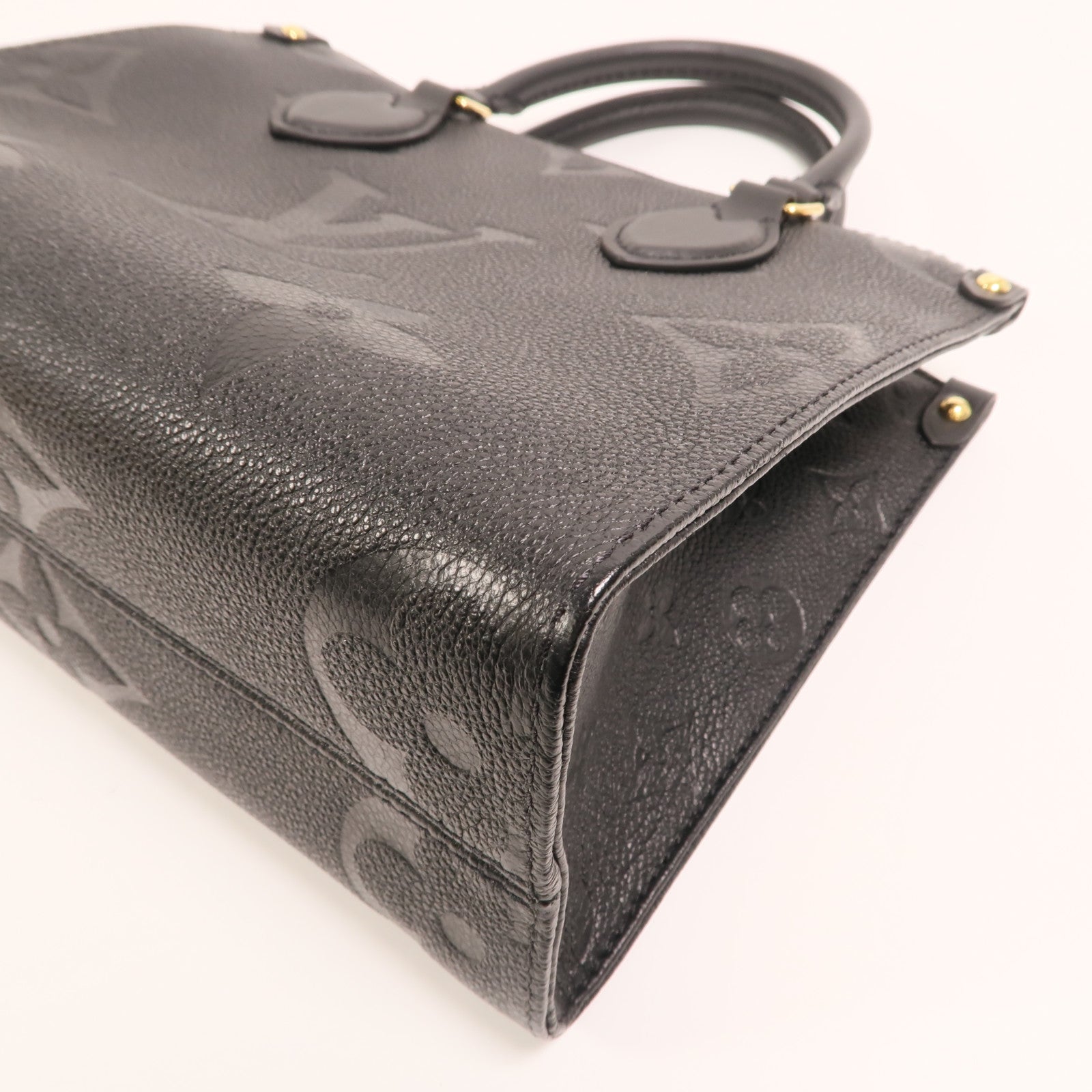 LOUIS VUITTON Monogram Empreinte On The Go PM金扣手挽肩背兩用袋