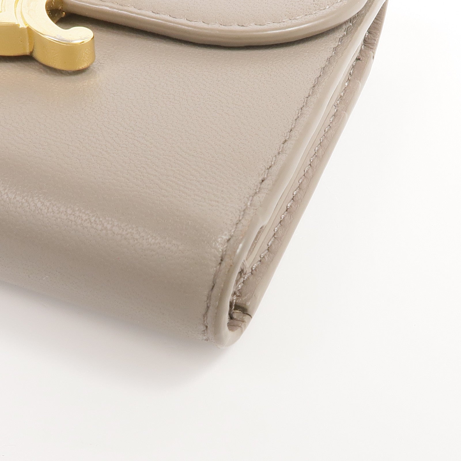 CELINE 牛皮皮革Wallet金扣錢包