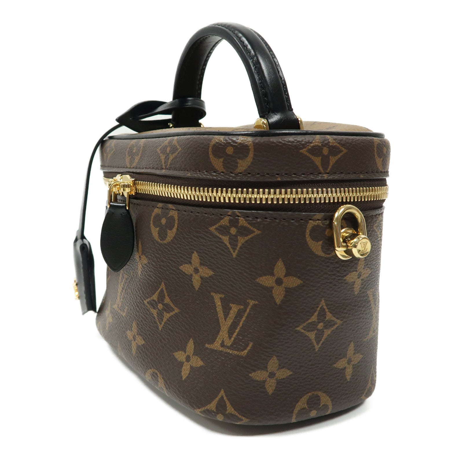 LOUIS VUITTON LV GHW Vanity 2 Way Bag Handbag M45165 Monogram Reverse Brown