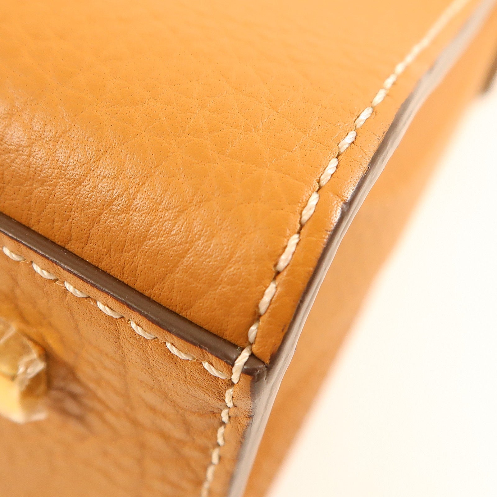 Delvaux 牛皮皮革Brillant MM金扣手挽肩背兩用袋